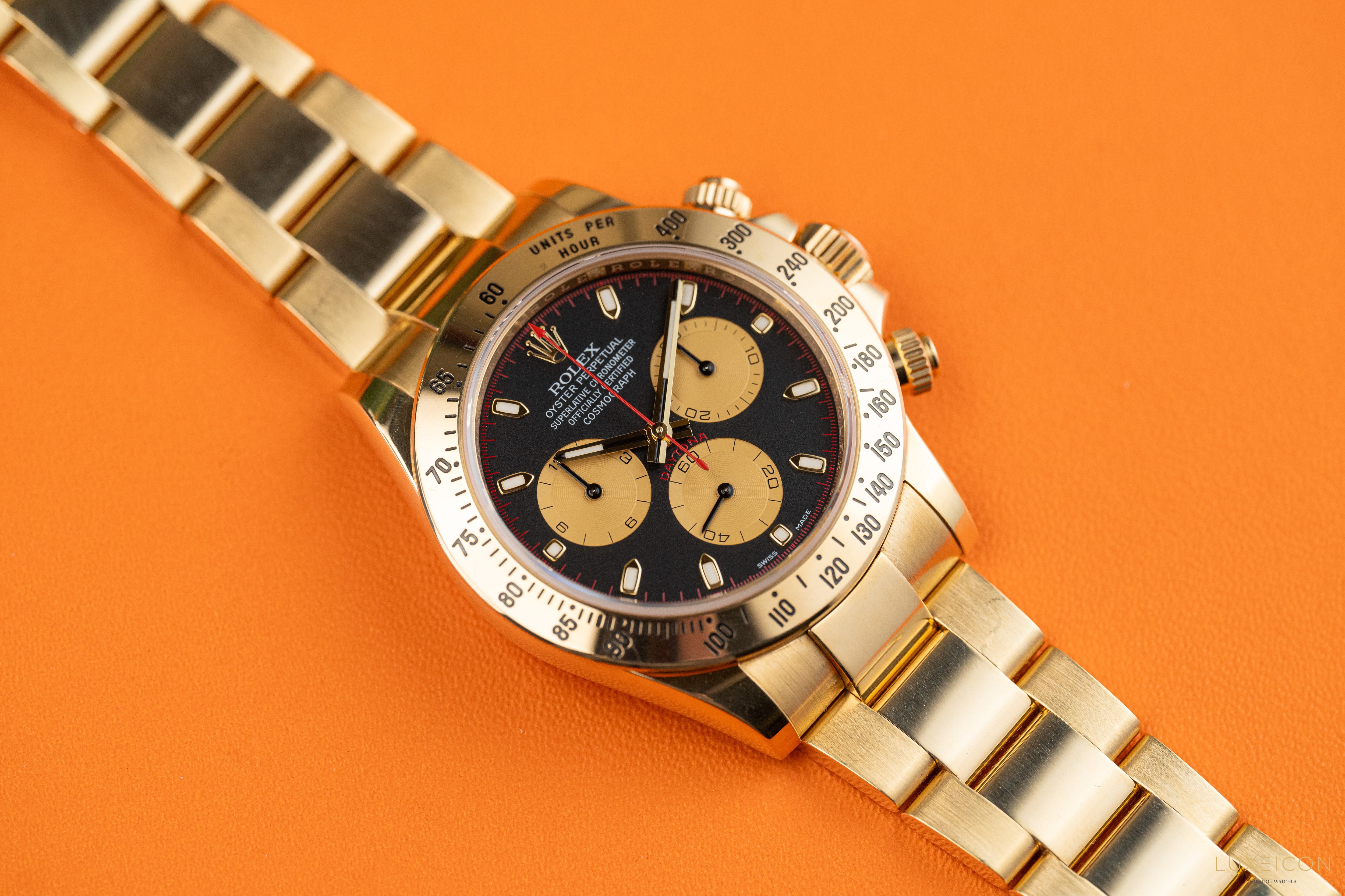 Rolex Cosmograph Daytona Yellow Gold Paul Newman dial 40mm 116528 2018