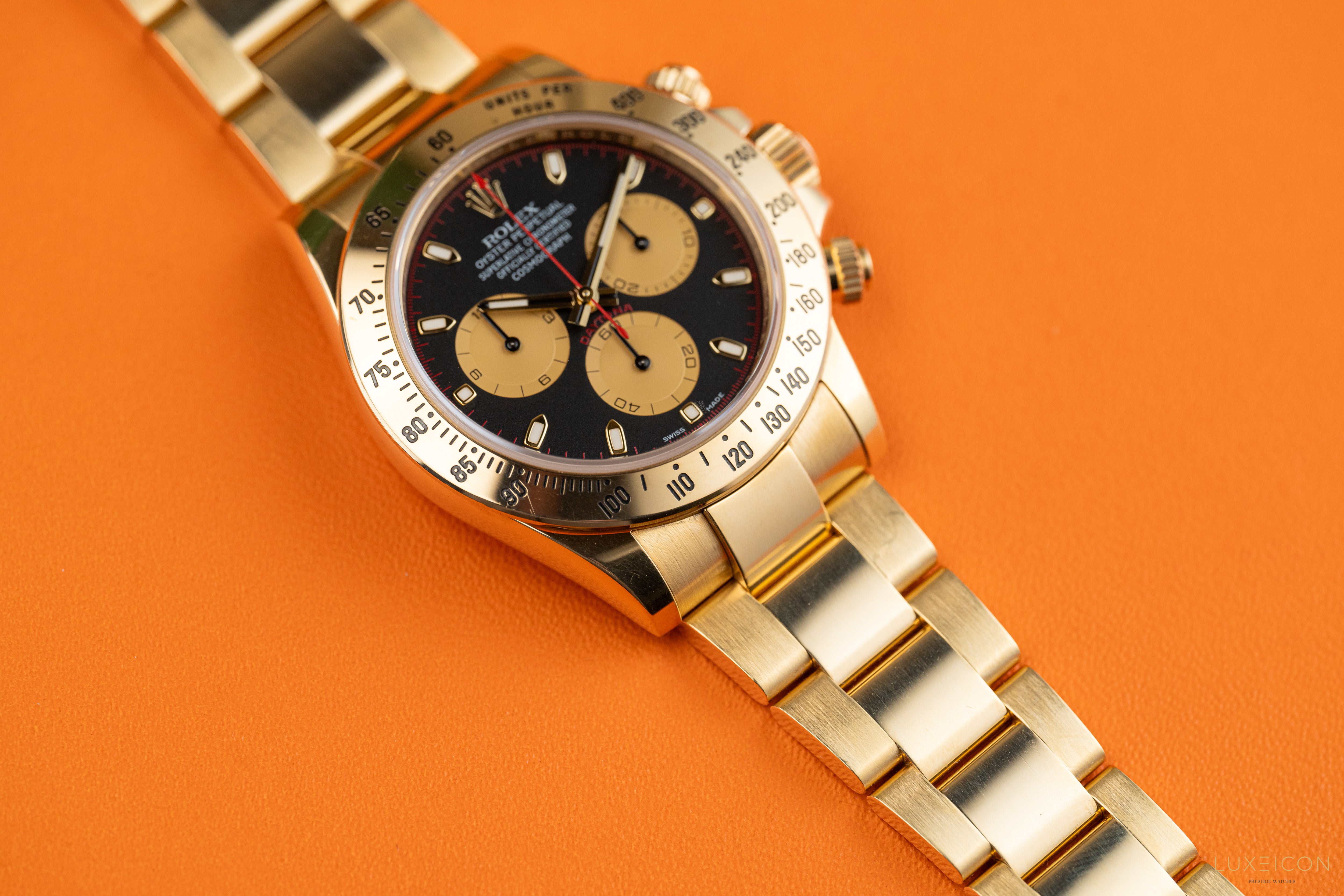 Rolex Cosmograph Daytona Yellow Gold Paul Newman dial 40mm 116528 2018