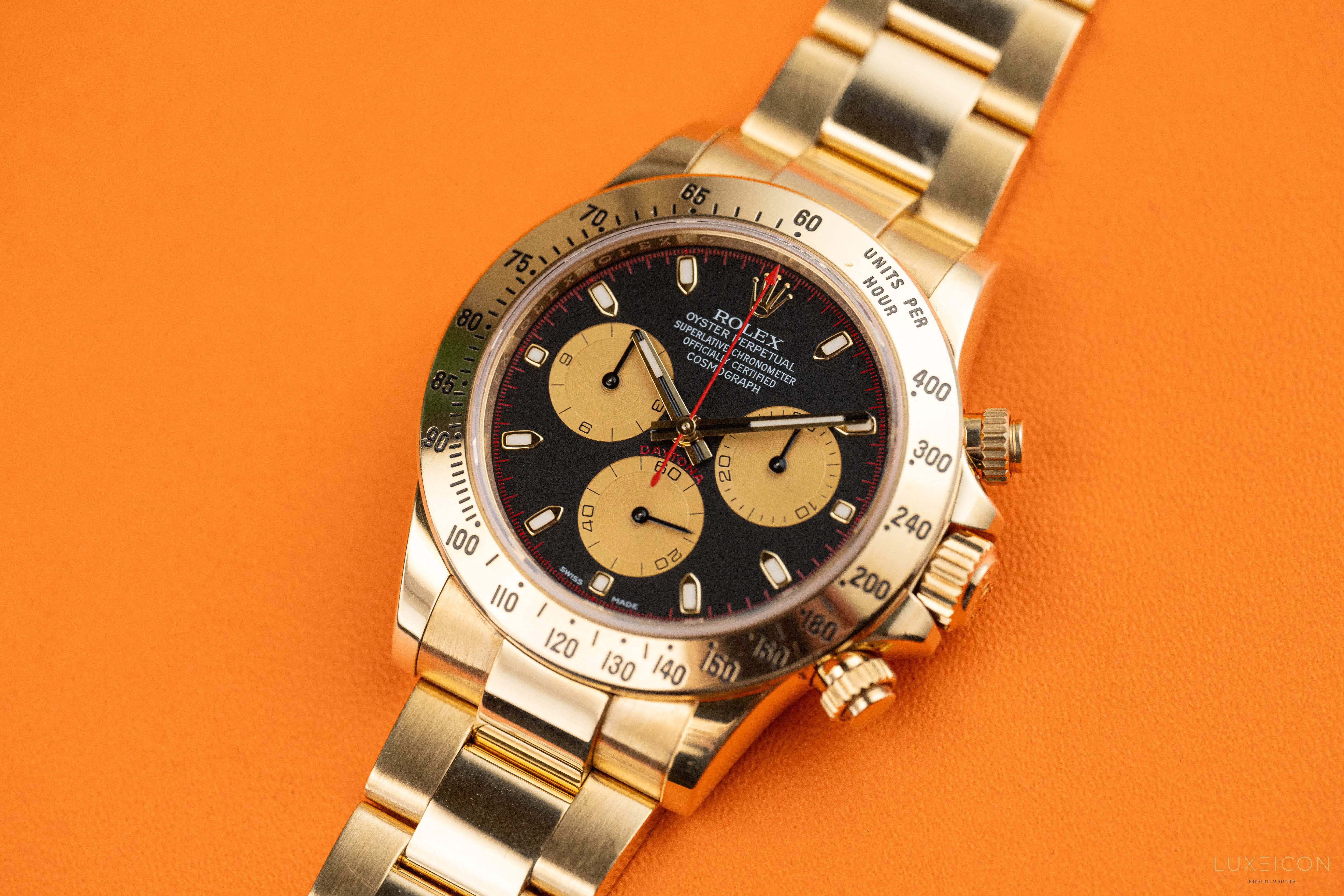 Rolex Cosmograph Daytona Yellow Gold Paul Newman dial 40mm 116528 2018