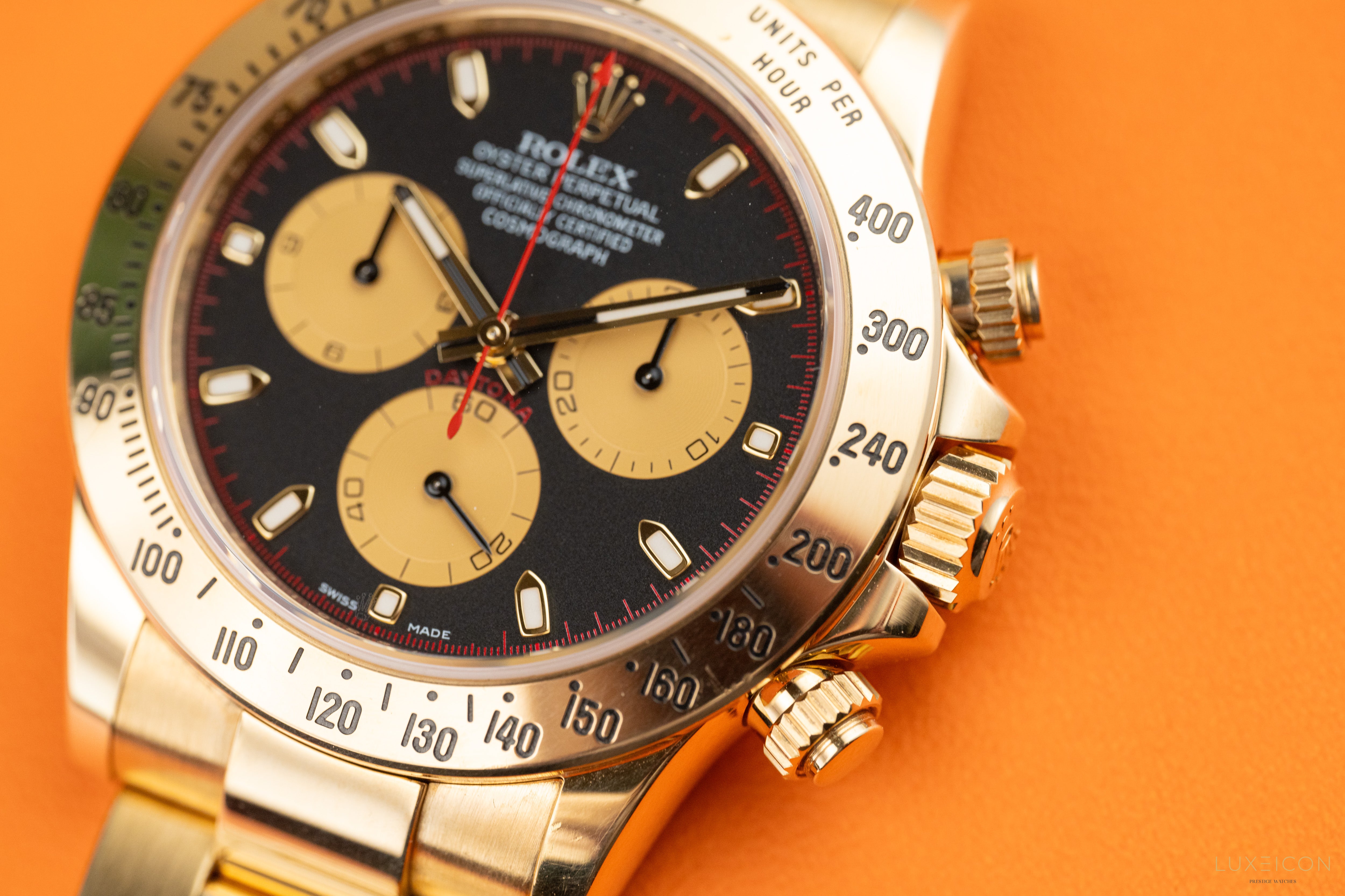 Rolex Cosmograph Daytona Yellow Gold Paul Newman dial 40mm 116528 2018