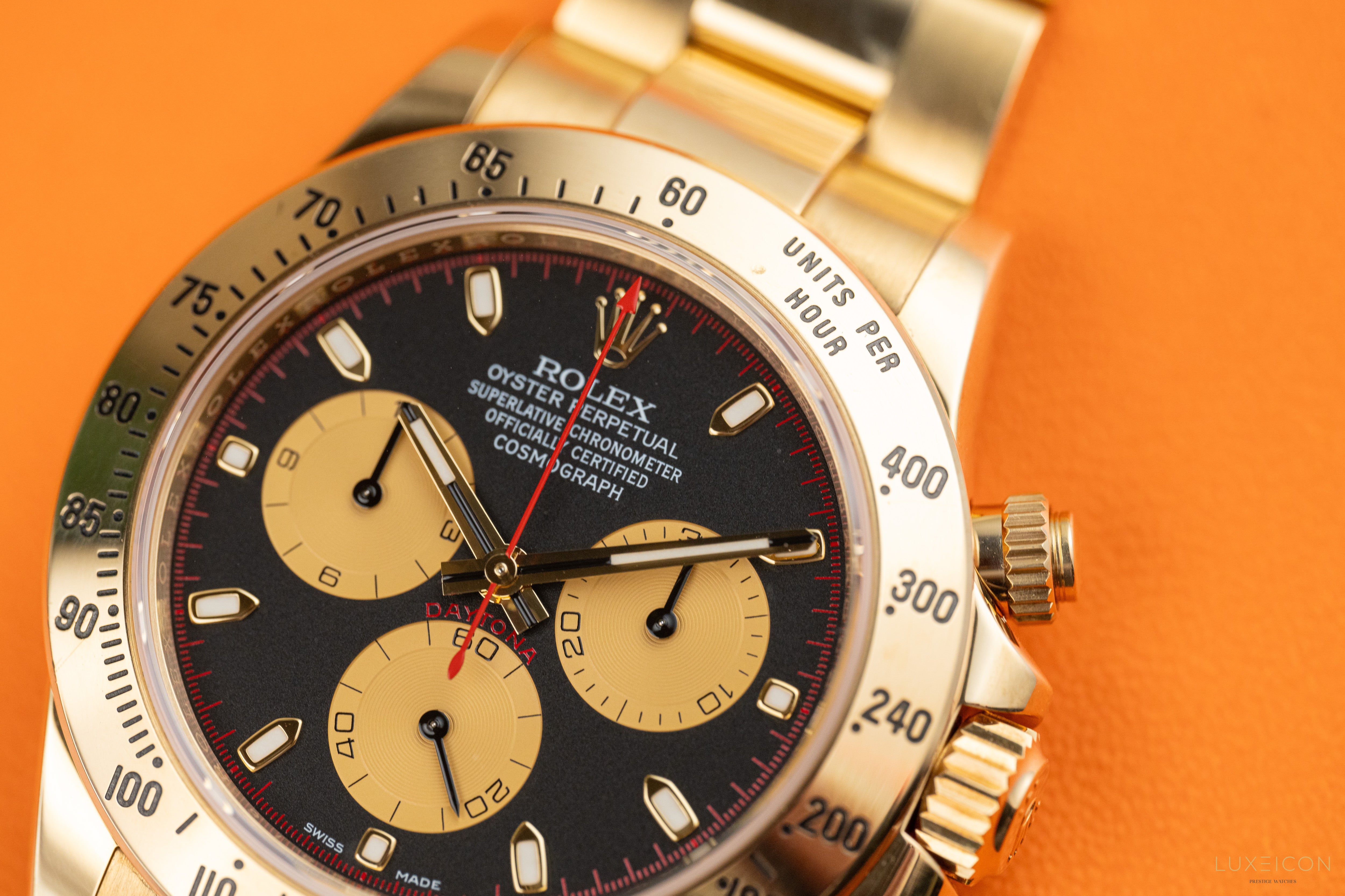 Rolex Cosmograph Daytona Yellow Gold Paul Newman dial 40mm 116528 2018