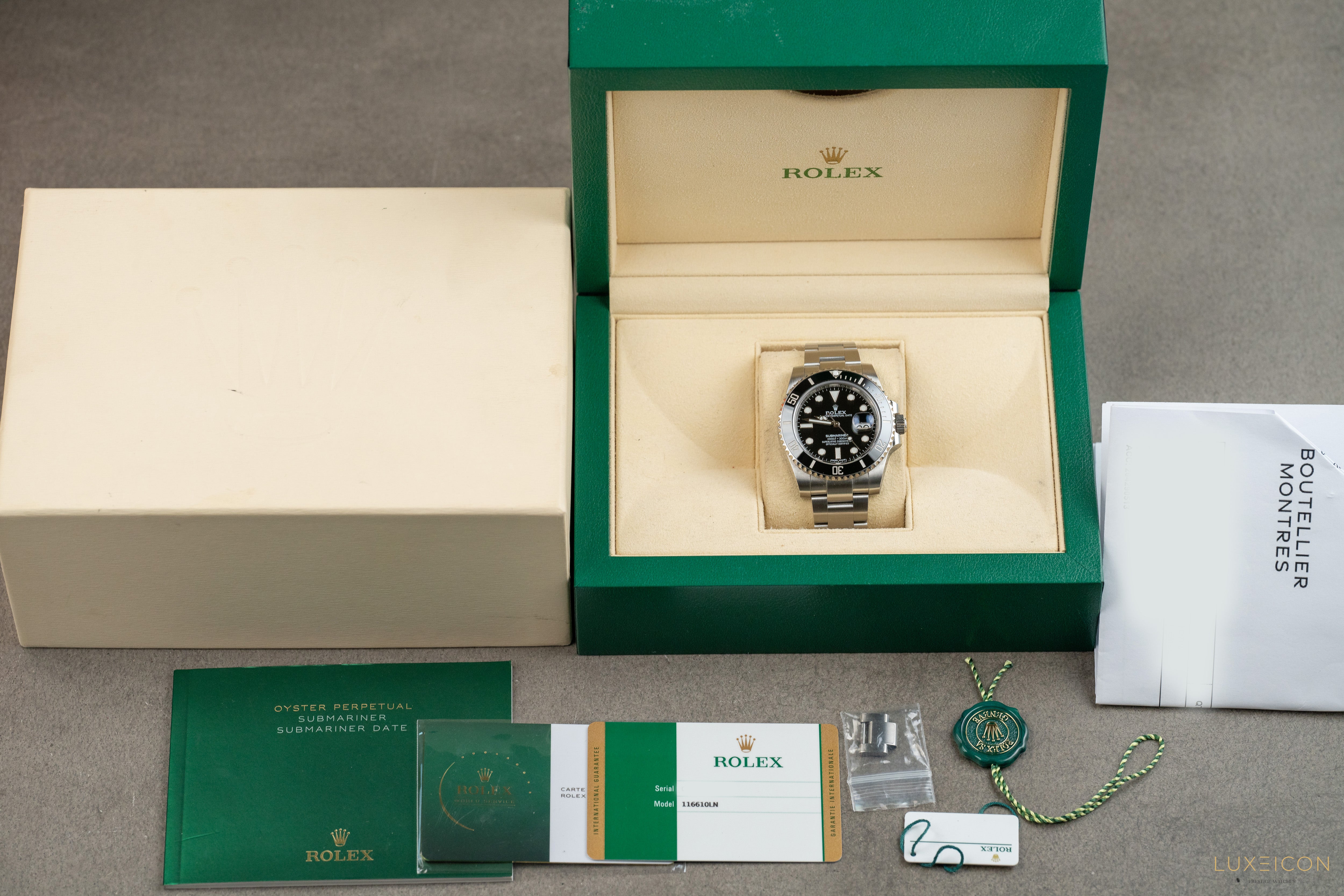 Rolex Submariner Date 116610LN Steel Black Ceramic Bezel 40mm 2018 Fully Serviced