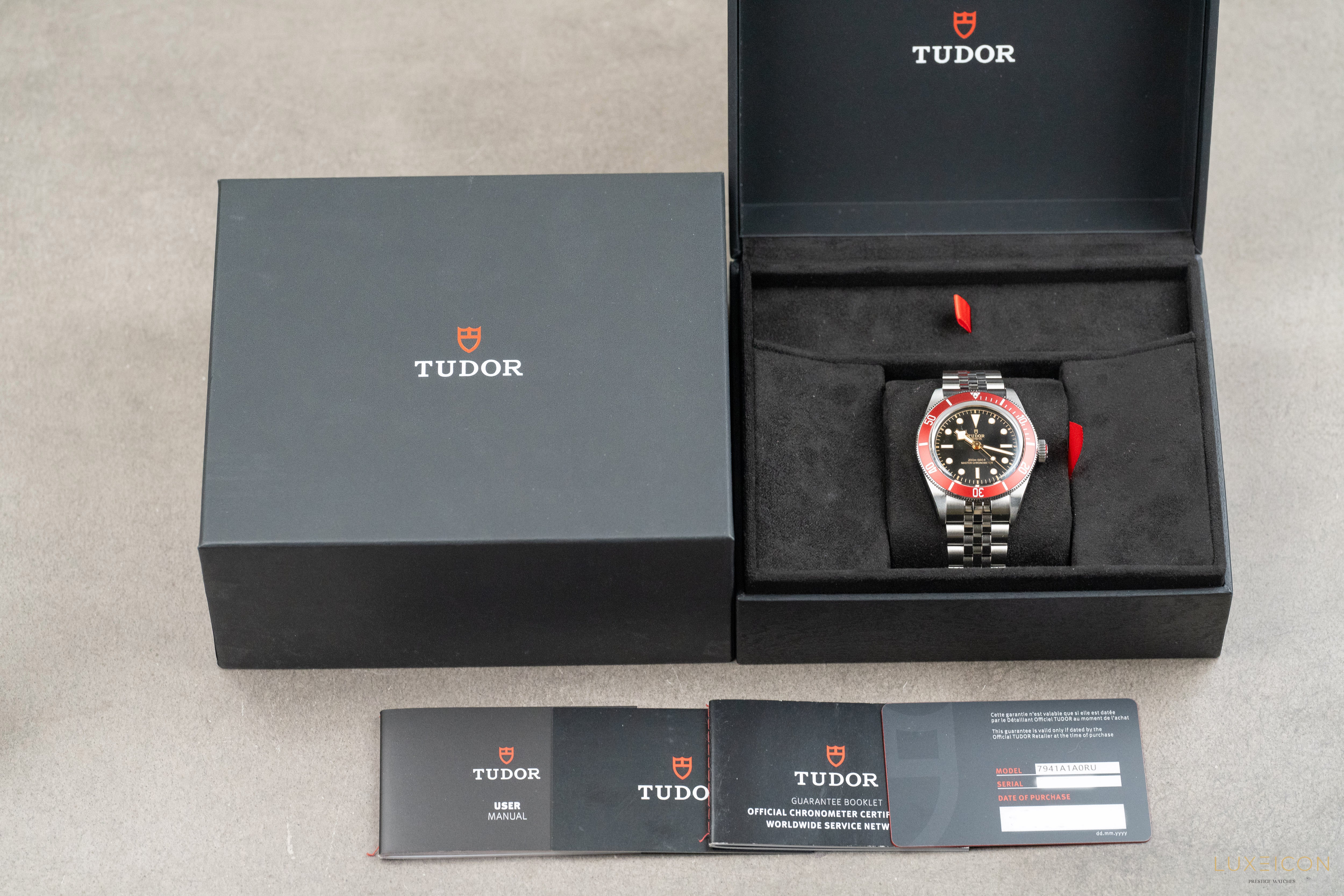 Tudor Black Bay Red Bezel Black Dial Jubilee M7941A1A0RU 41mm 2024