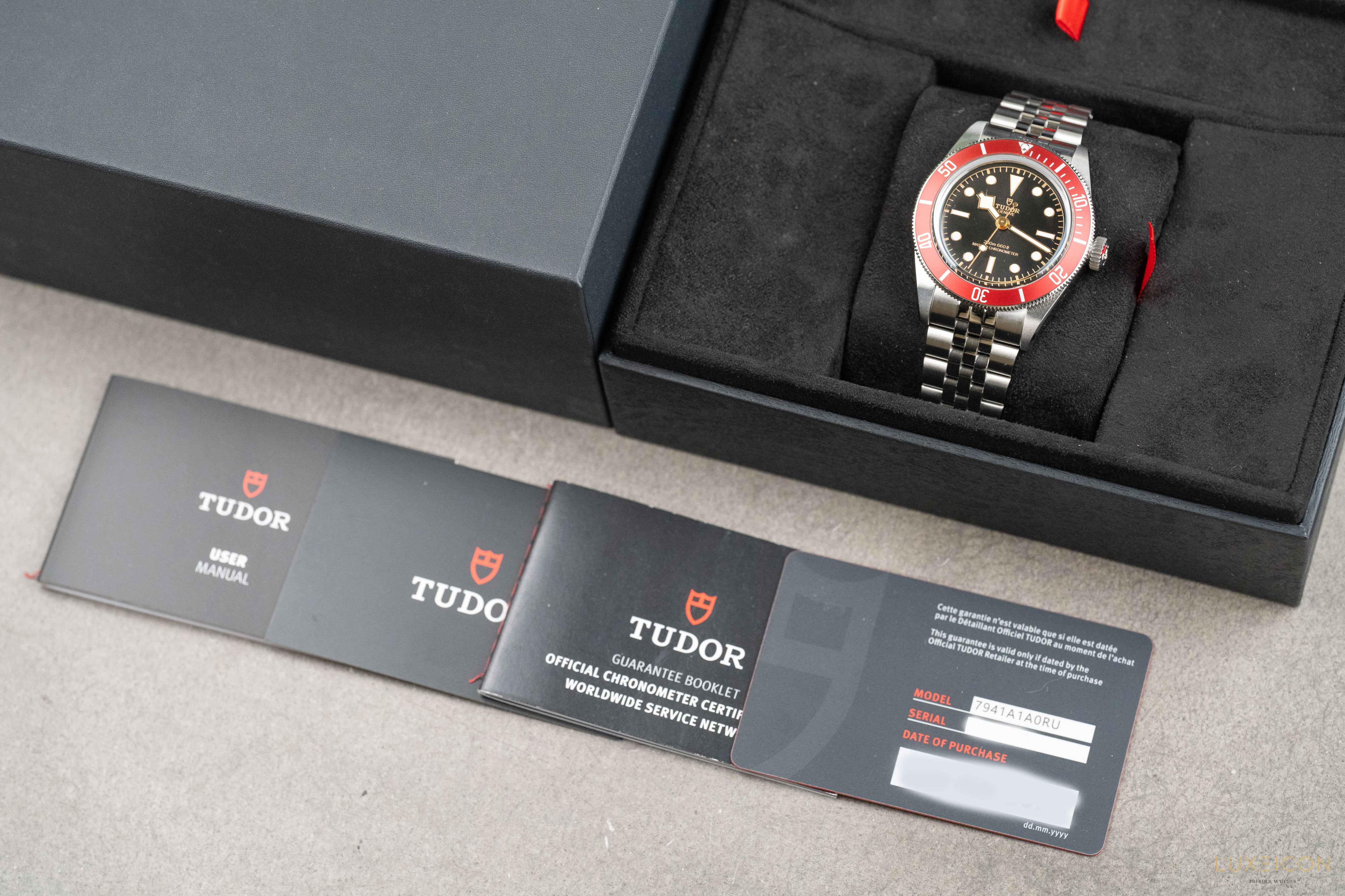 Tudor Black Bay Red Bezel Black Dial Jubilee M7941A1A0RU 41mm 2024