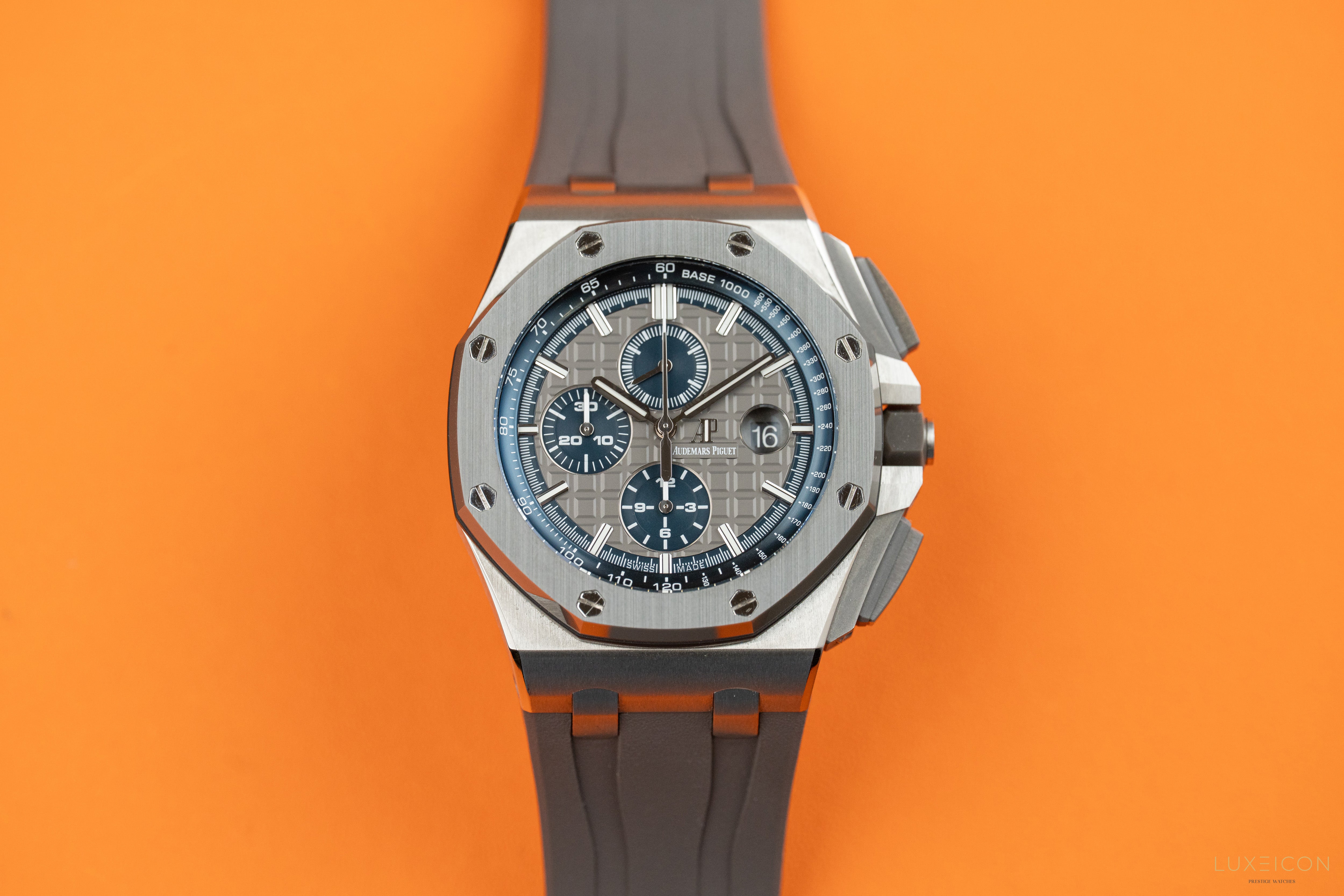 Audemars Piguet Royal Oak Offshore Chronograph 44mm Titanium Gray Blue 26400IO