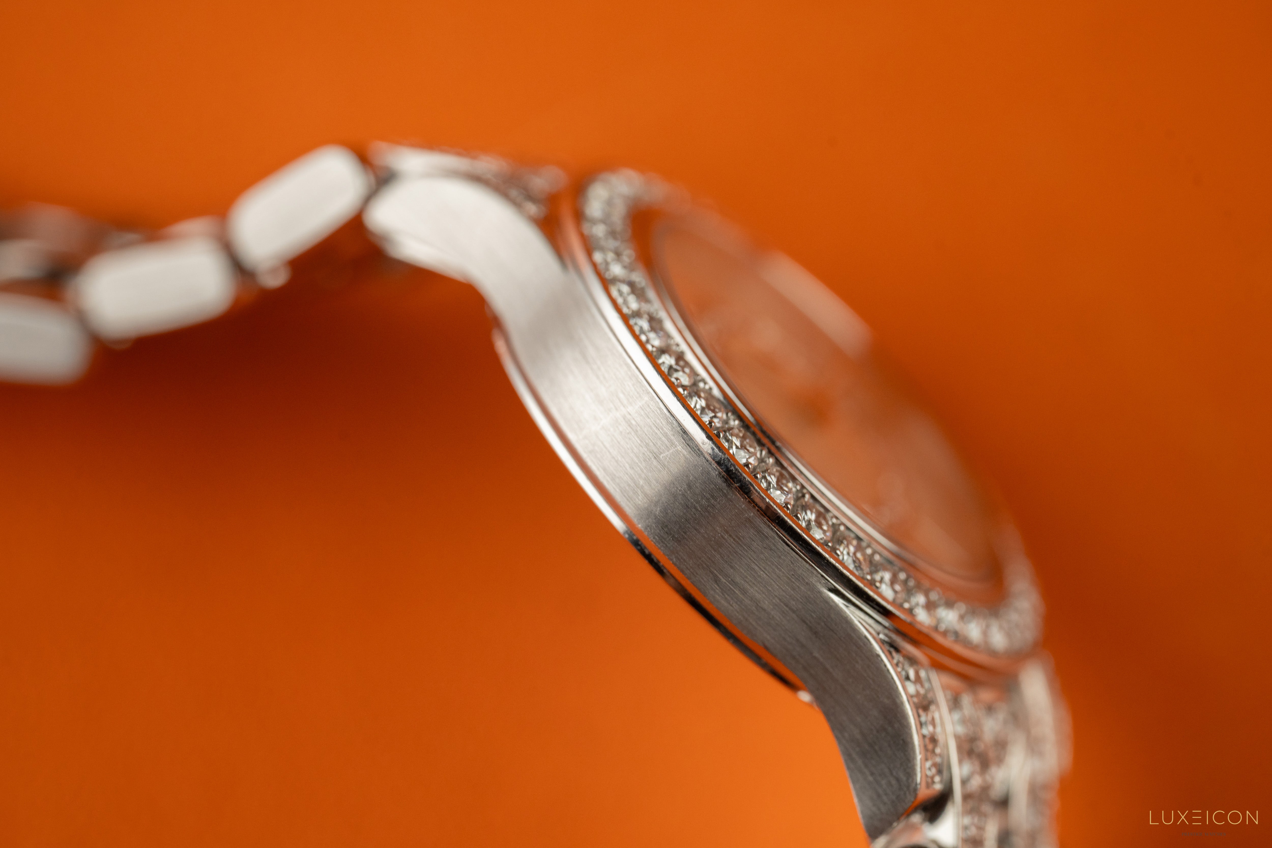 Patek Philippe Neptune White Gold Diamond Bracelet with Mother of Pearl Diamond Dial 4881/120G