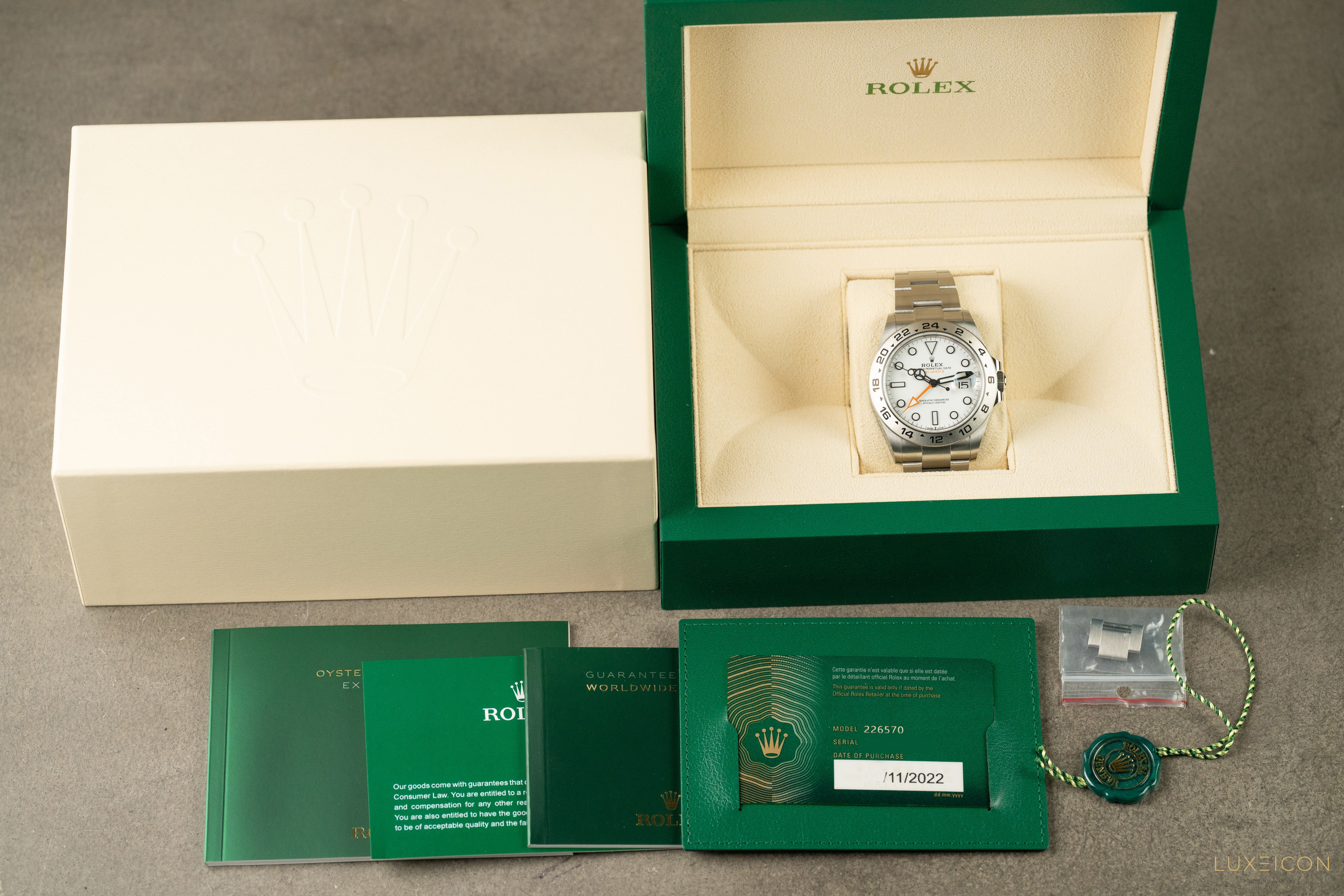 Rolex Explorer II 226570 White Polar Dial 42mm Stainless Steel 2022