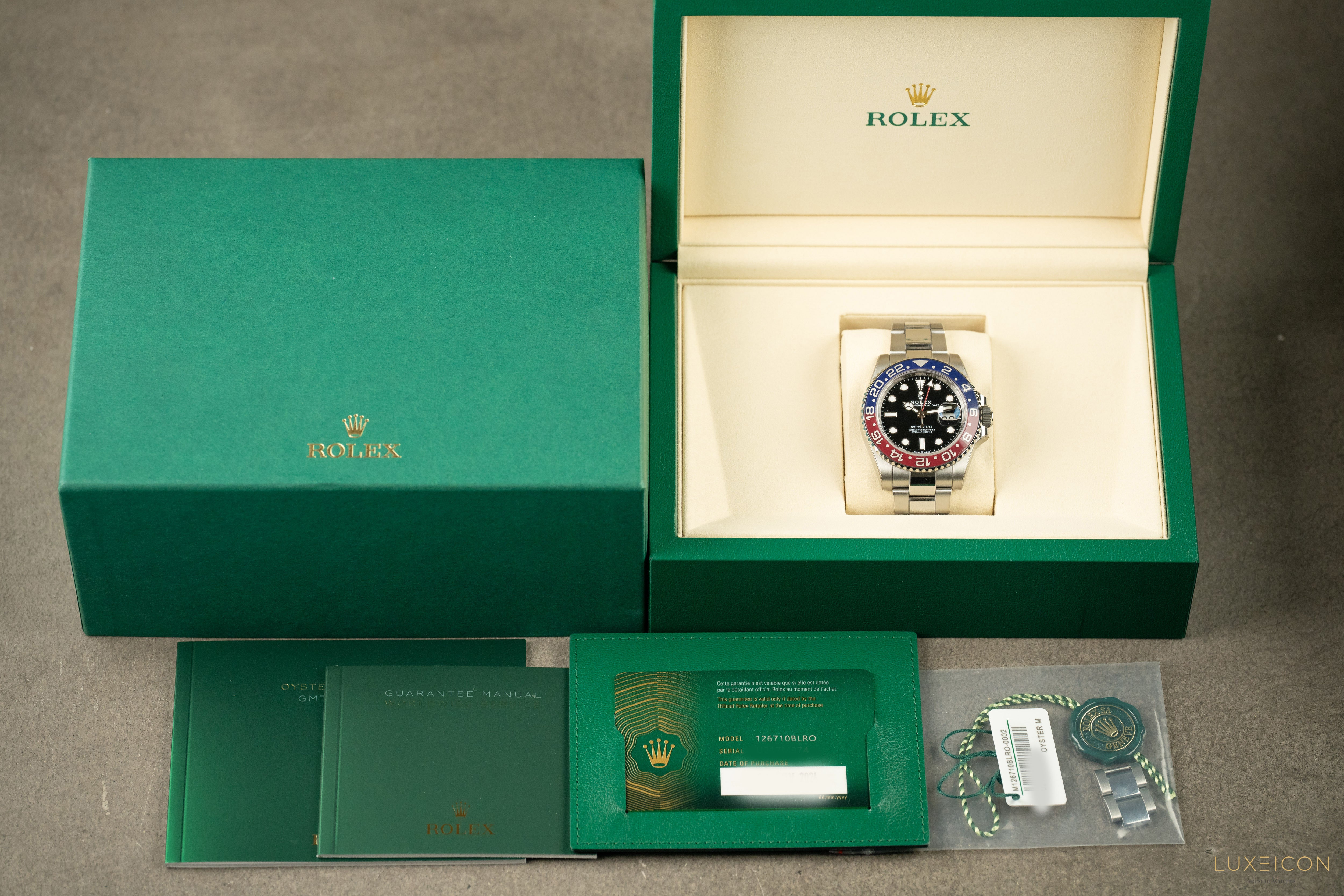 Rolex GMT-Master II 40mm PEPSI Red Blue Stainless Steel Oyster 2024