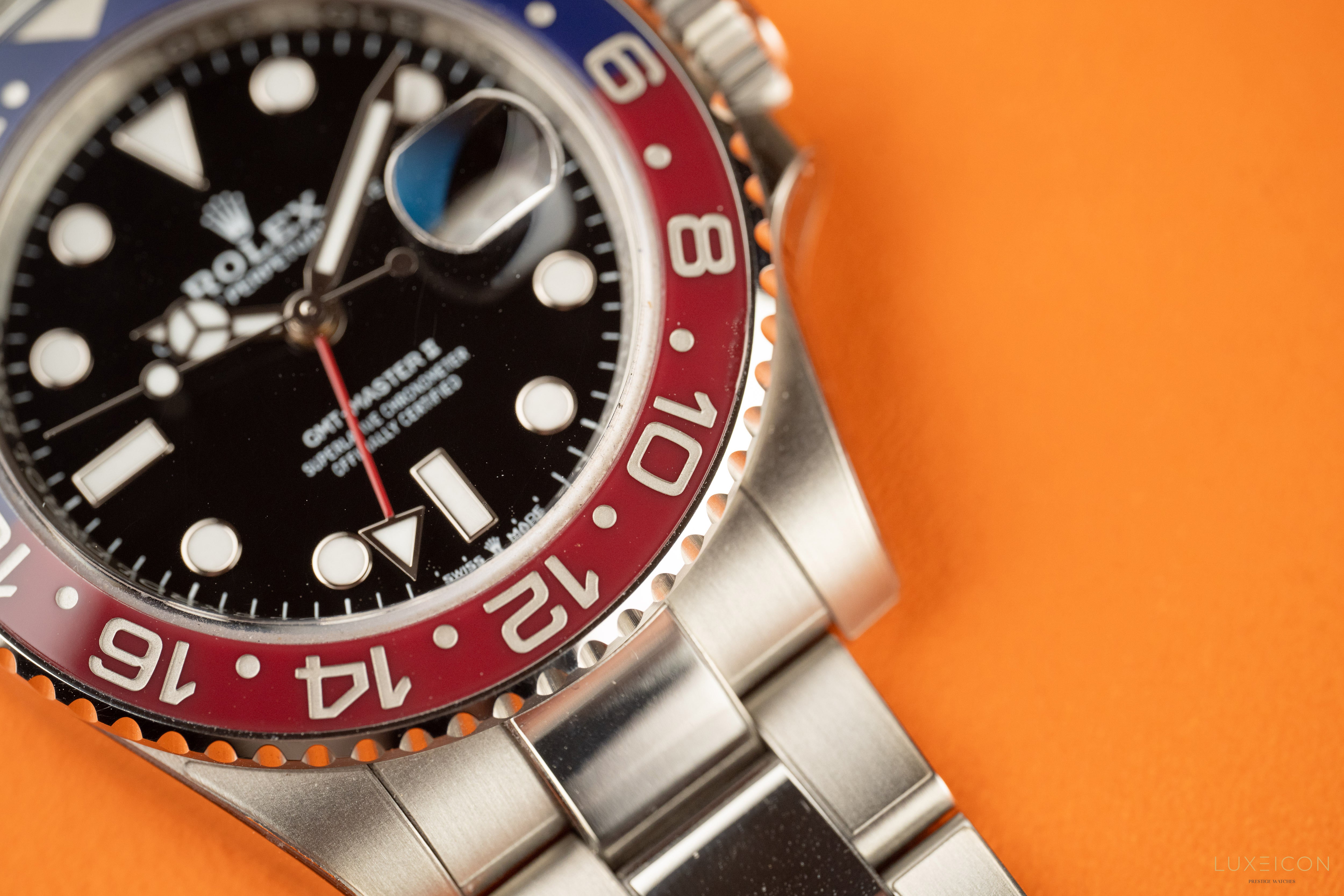 Rolex GMT-Master II 40mm PEPSI Red Blue Stainless Steel Oyster 2024
