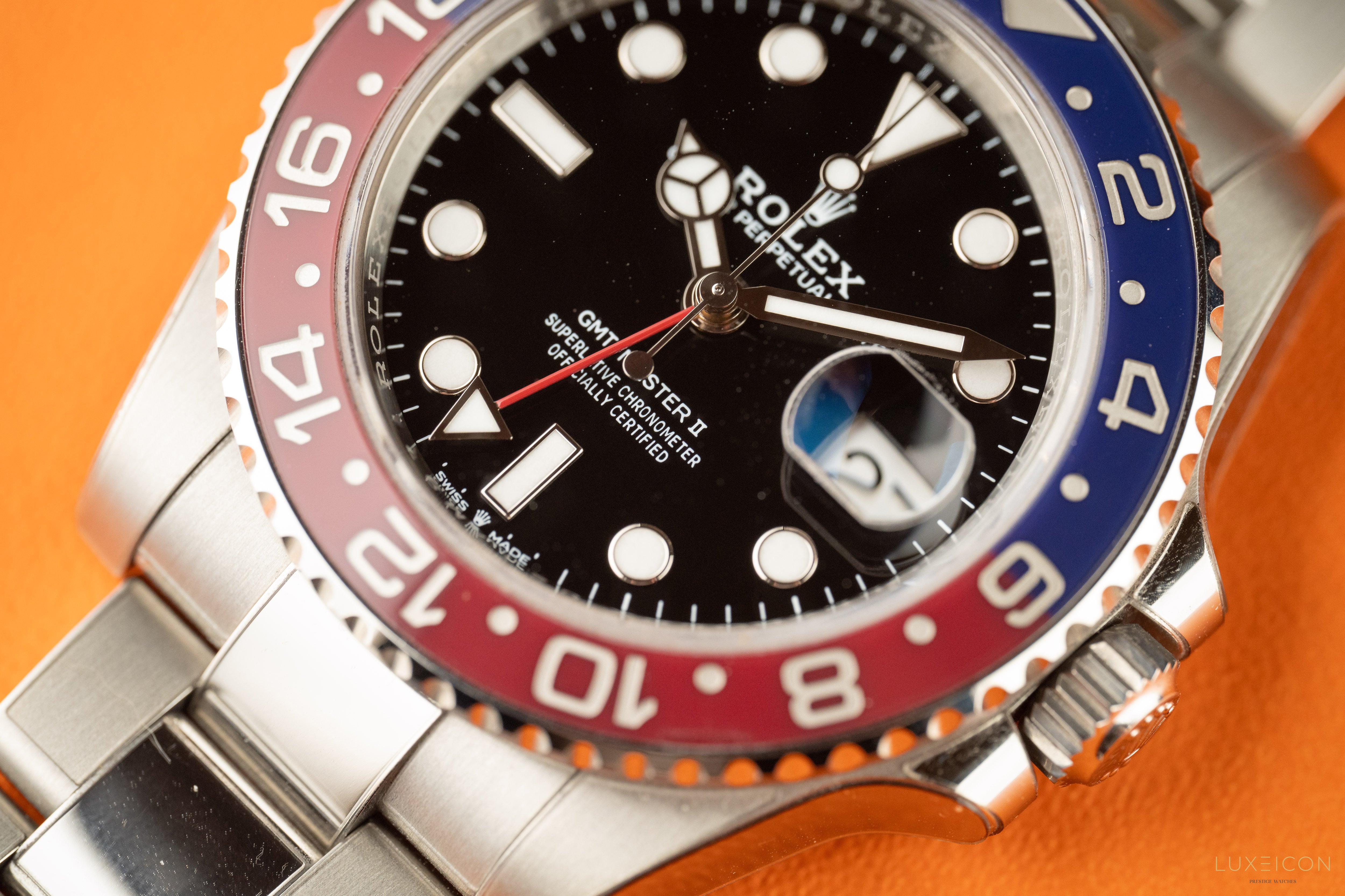 Rolex GMT-Master II 40mm PEPSI Red Blue Stainless Steel Oyster 2024