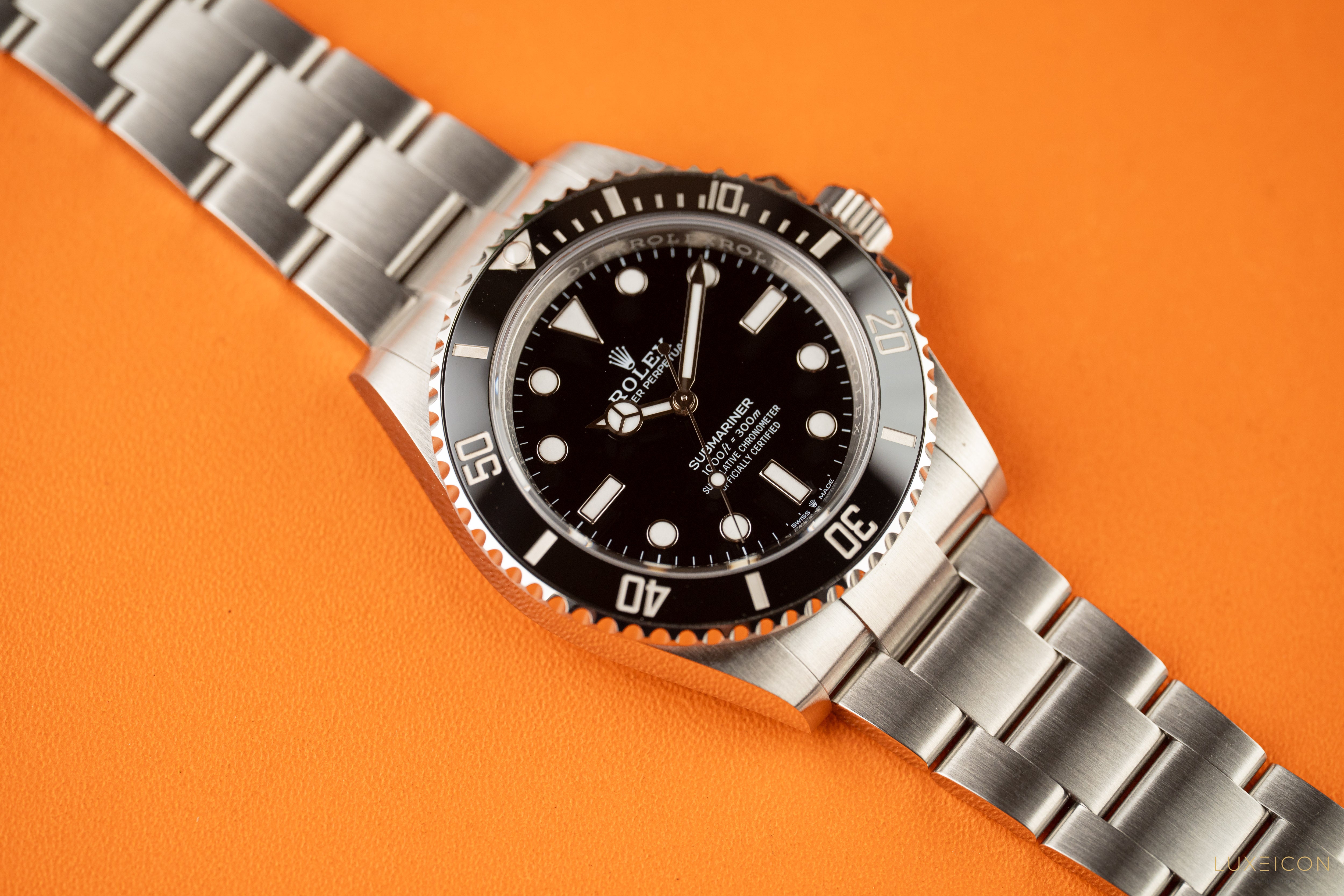 Rolex Submariner 41mm No Date Stainless Steel Black Dial Model 124060 2025