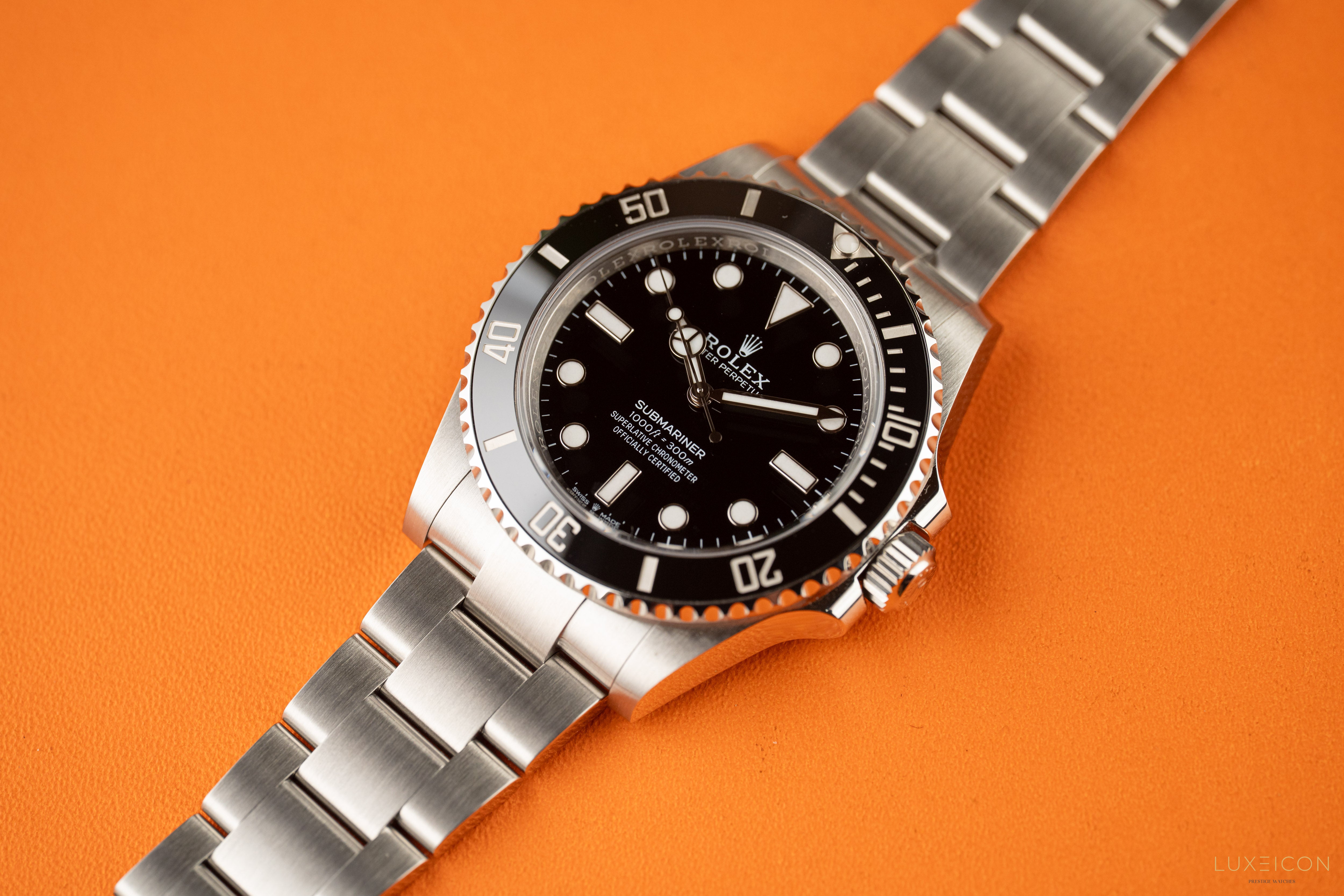 Rolex Submariner 41mm No Date Stainless Steel Black Dial Model 124060 2025