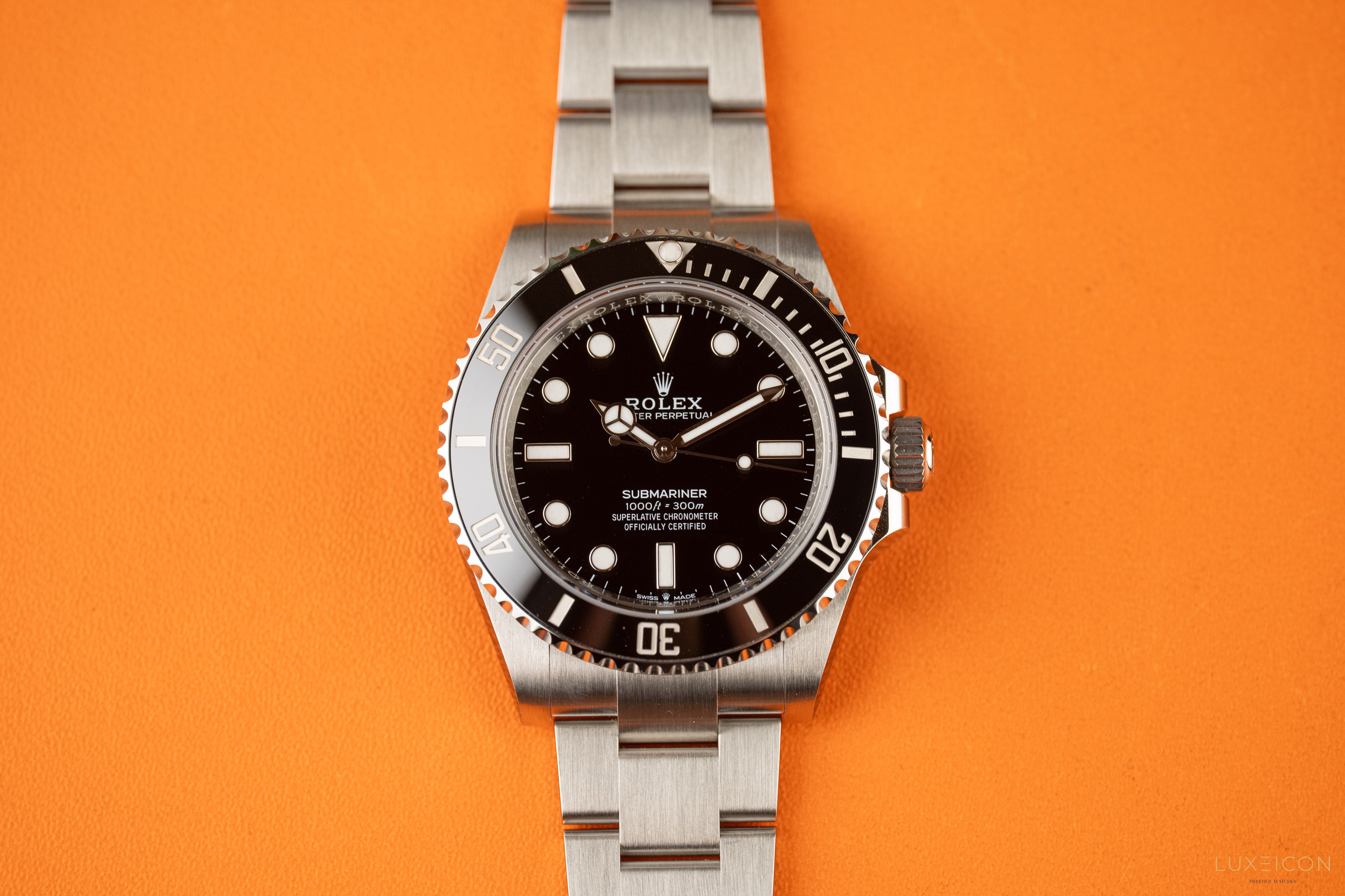 Rolex Submariner 41mm No Date Stainless Steel Black Dial Model 124060 2025