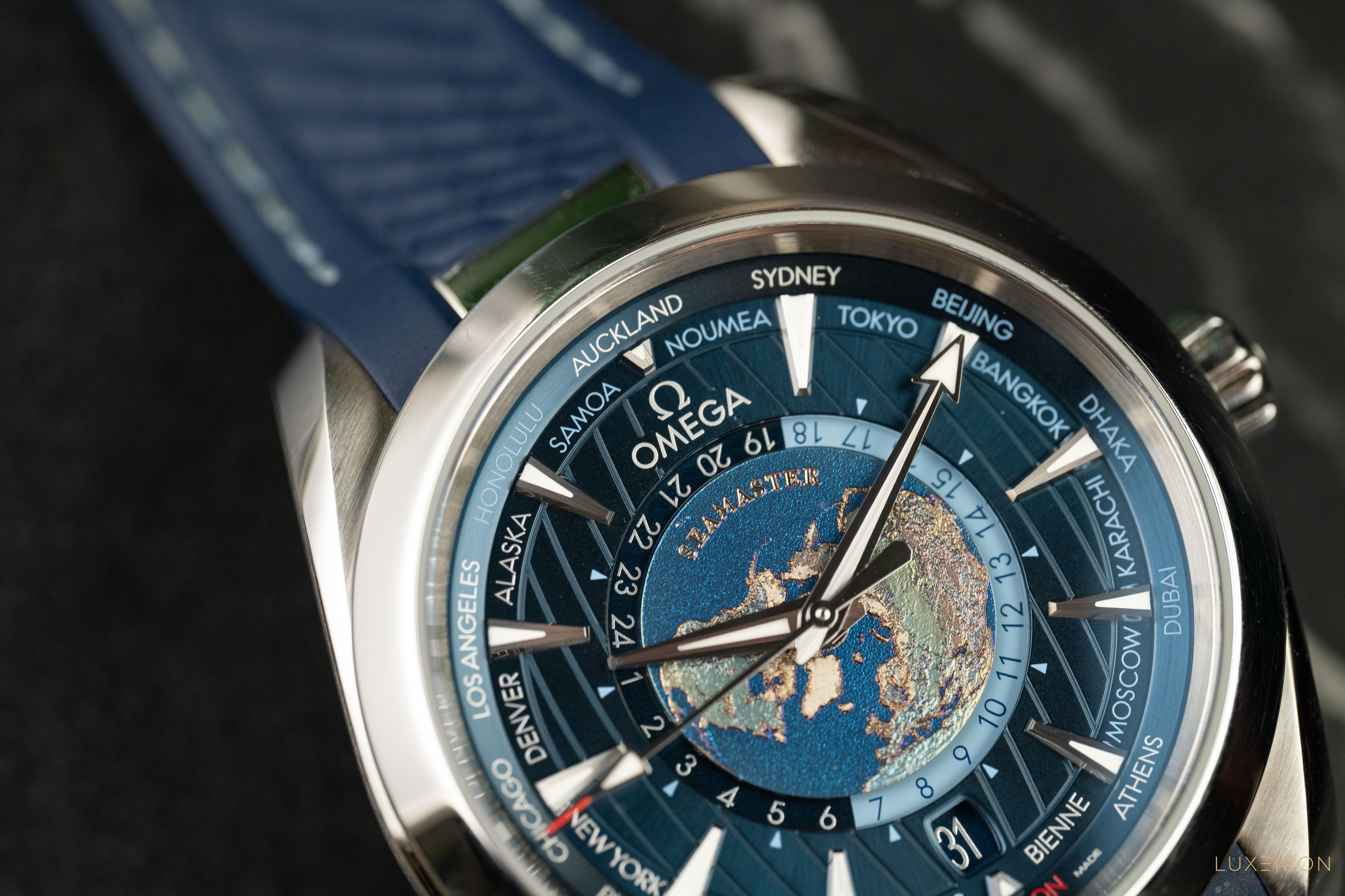 Omega Seamaster Aqua Terra 150m Chronometer Blue GMT Worldtimer 43mm 2023