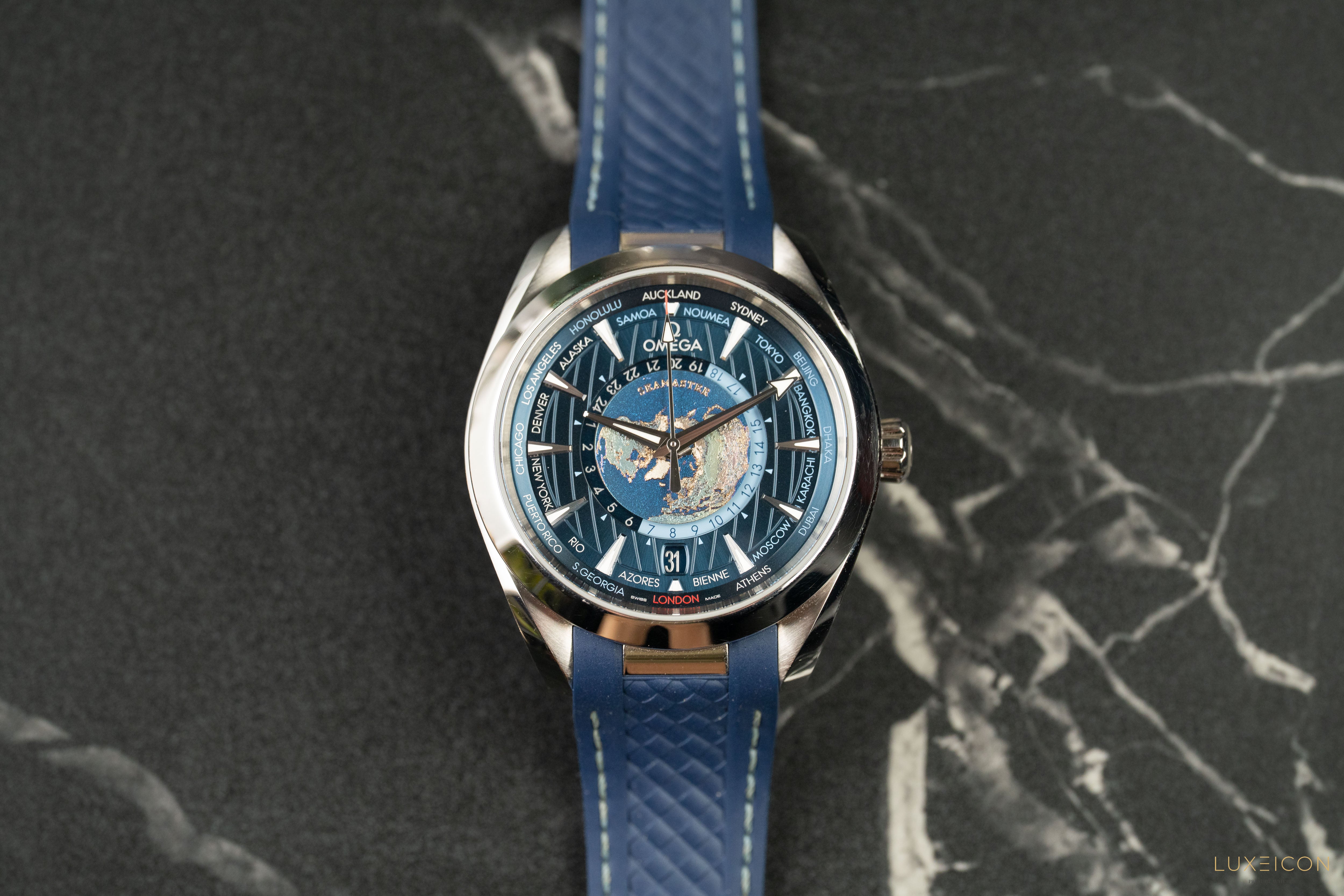 Omega Seamaster Aqua Terra 150m Chronometer Blue GMT Worldtimer 43mm 2023