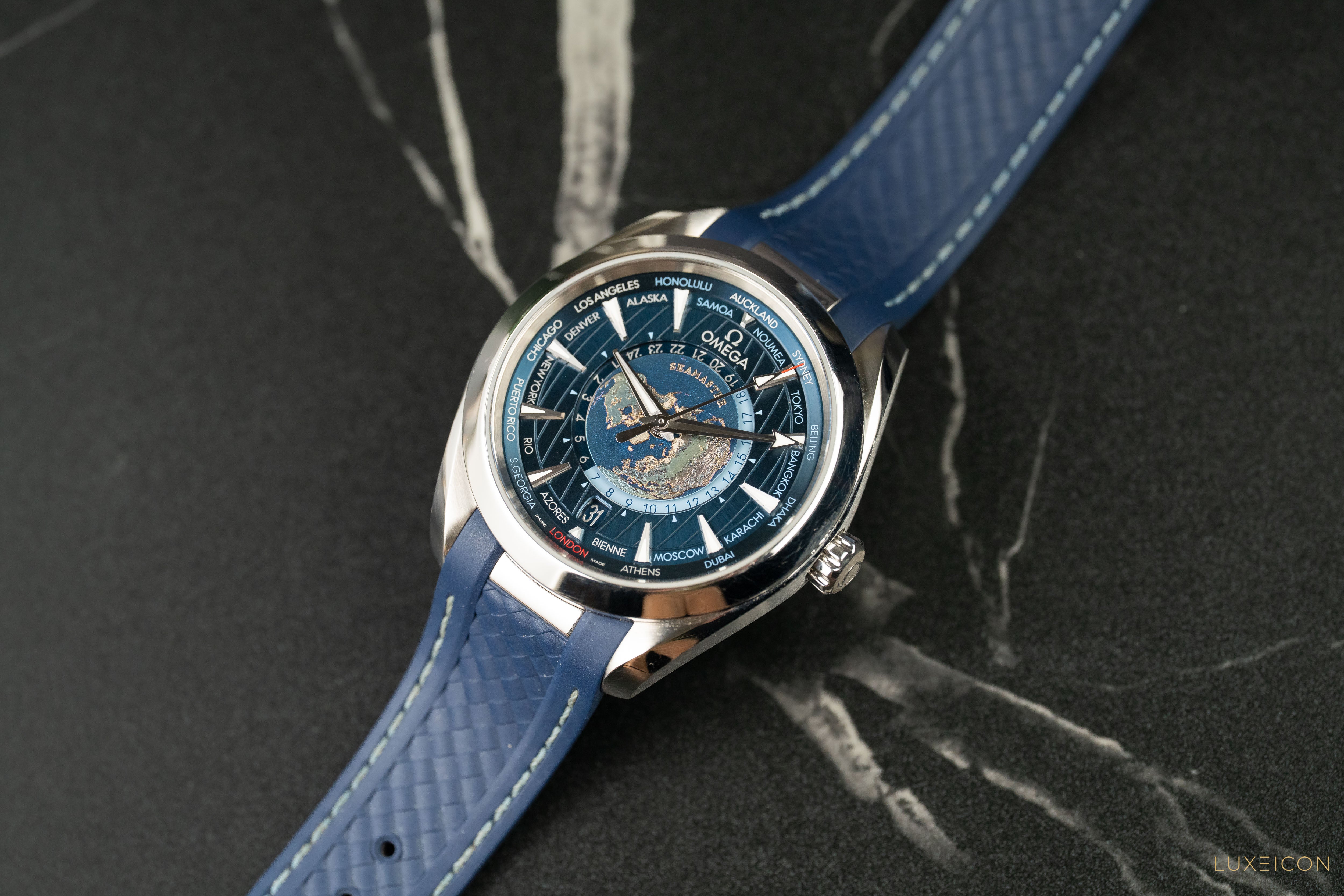 Omega Seamaster Aqua Terra 150m Chronometer Blue GMT Worldtimer 43mm 2023