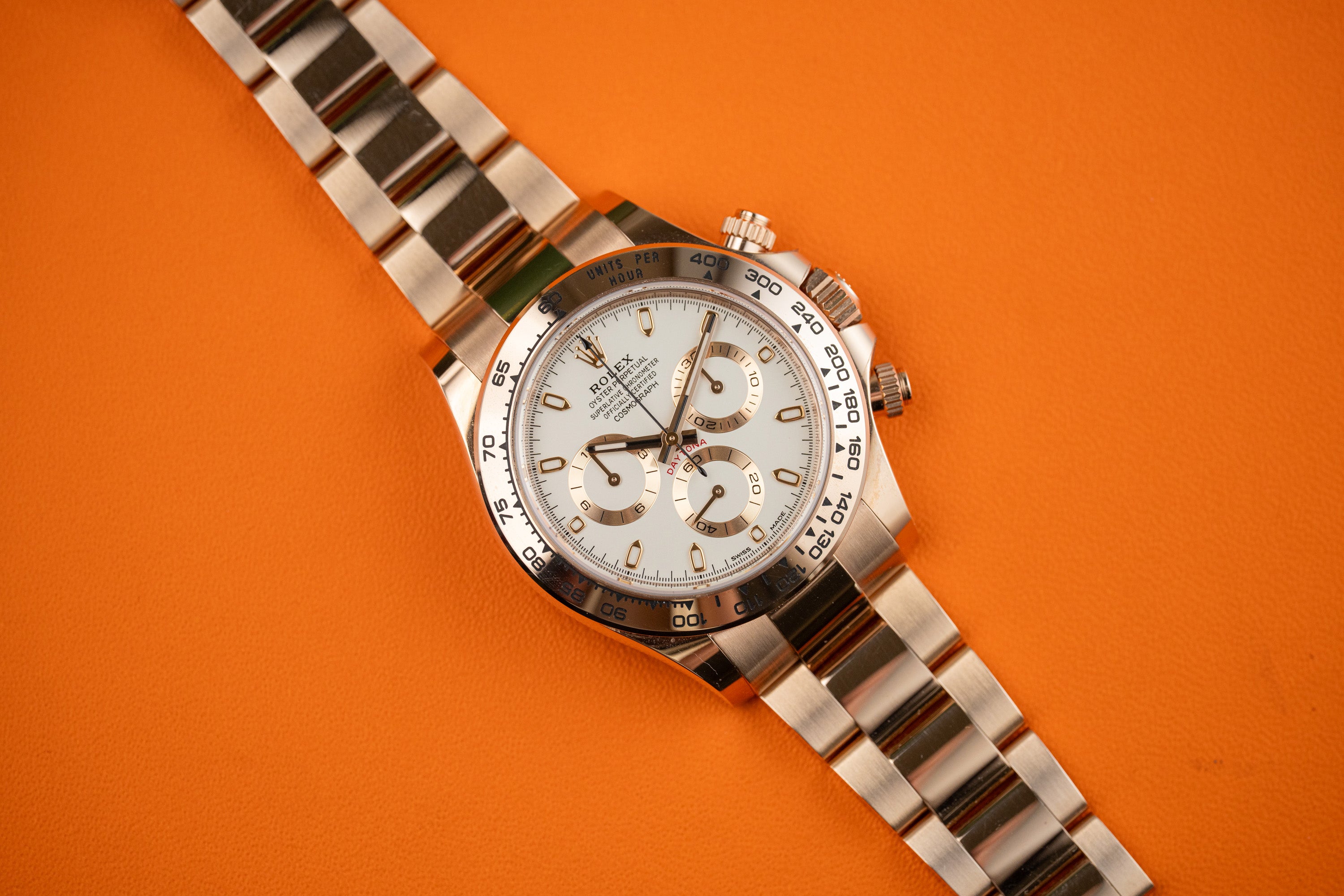 Rolex Cosmograph Daytona 116505 18k Everose Gold Ivory Dial 40mm Discontiuned