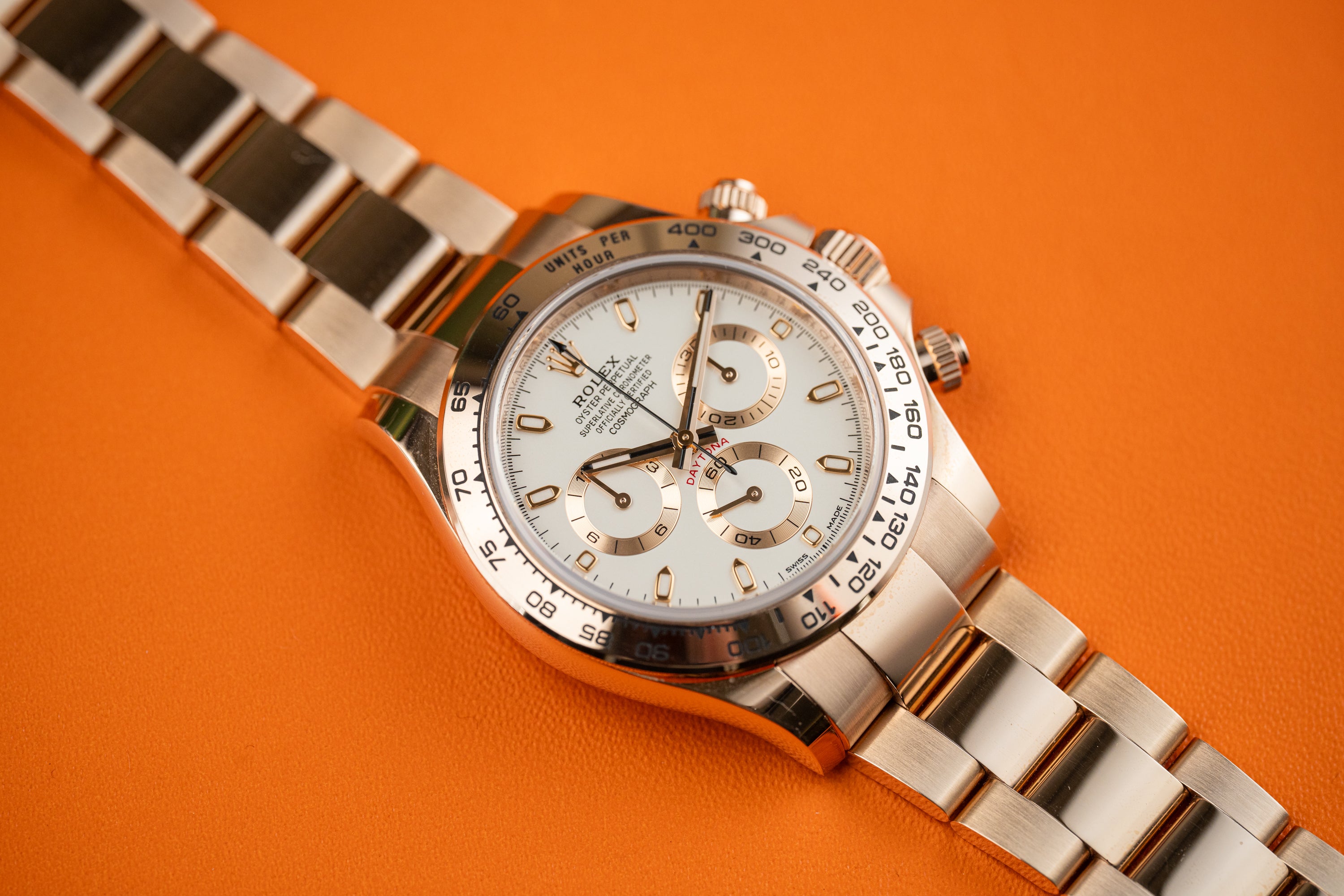 Rolex Cosmograph Daytona 116505 18k Everose Gold Ivory Dial 40mm Discontiuned