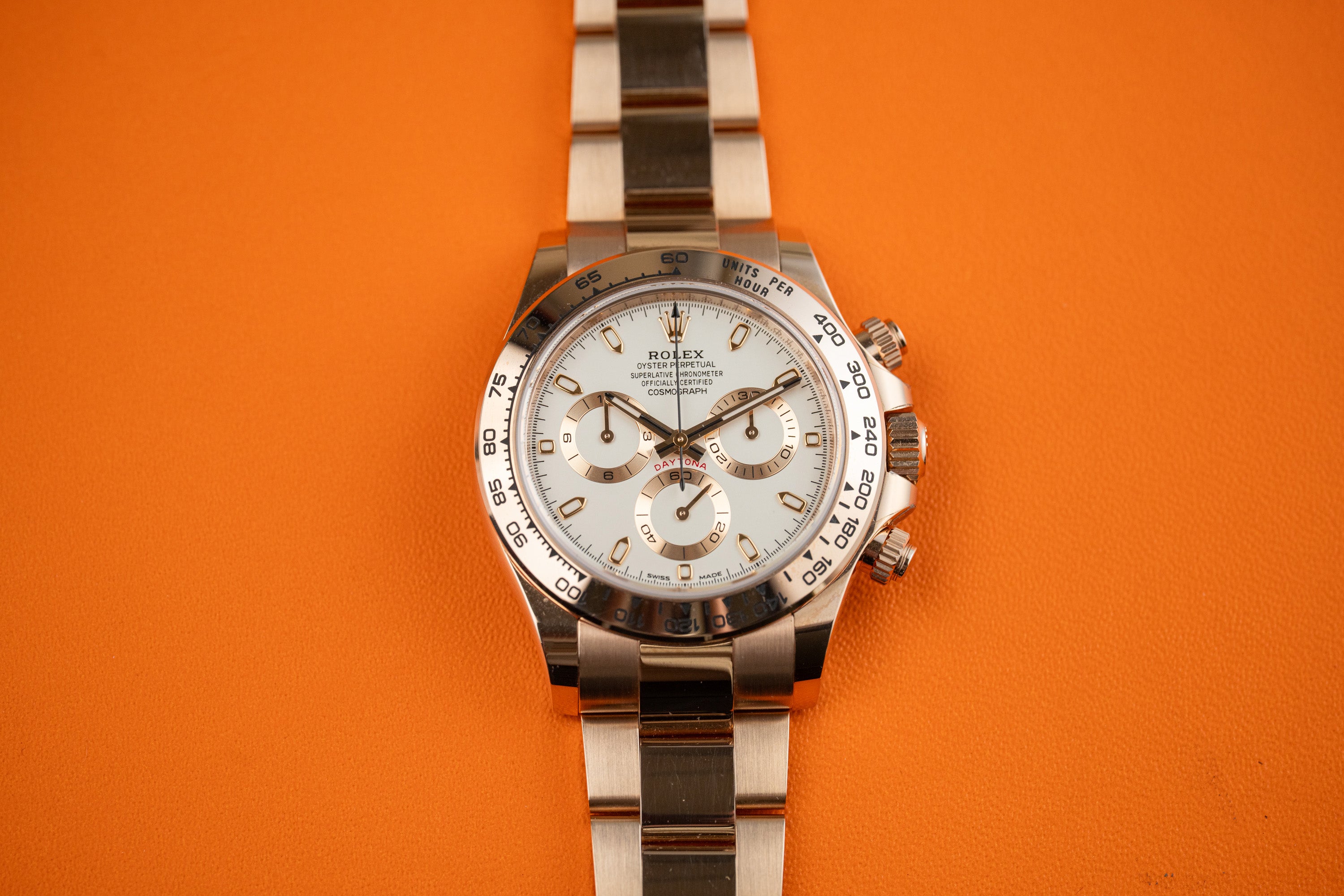 Rolex Cosmograph Daytona 116505 18k Everose Gold Ivory Dial 40mm Discontiuned