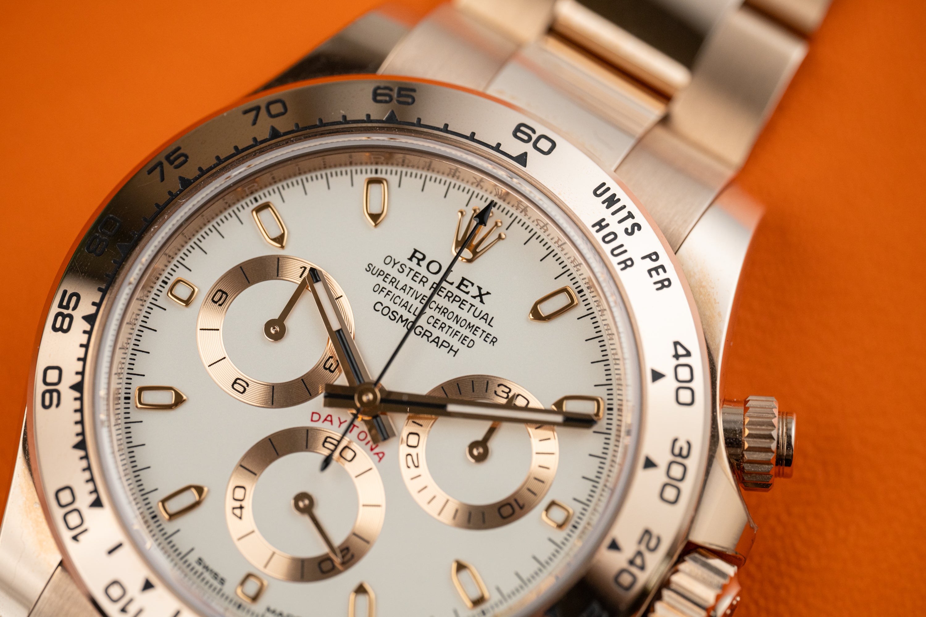 Rolex Cosmograph Daytona 116505 18k Everose Gold Ivory Dial 40mm Discontiuned