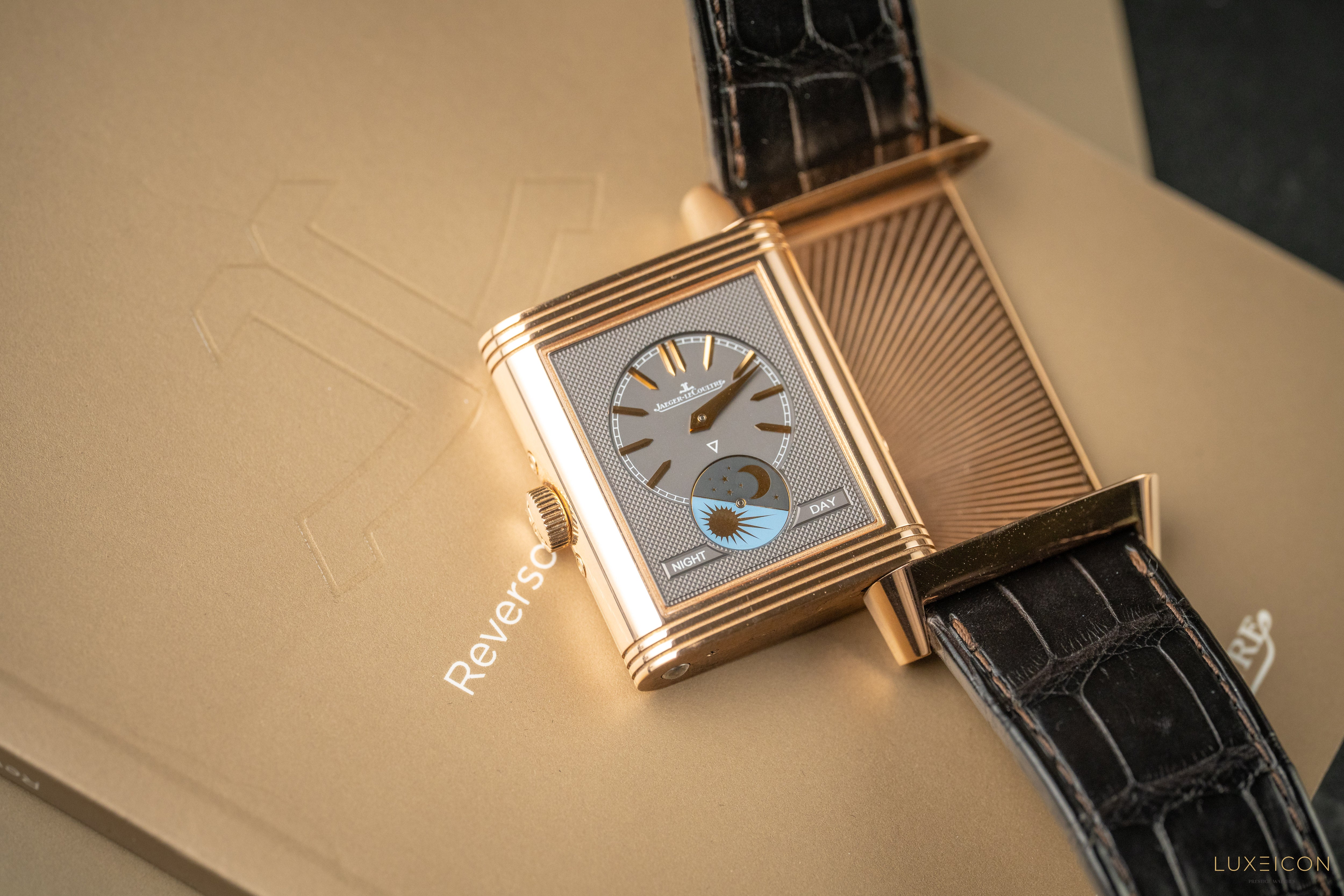 Jaeger-LeCoultre Reverso Tribute Calendar Q3912420 Manual Winding Rose gold
