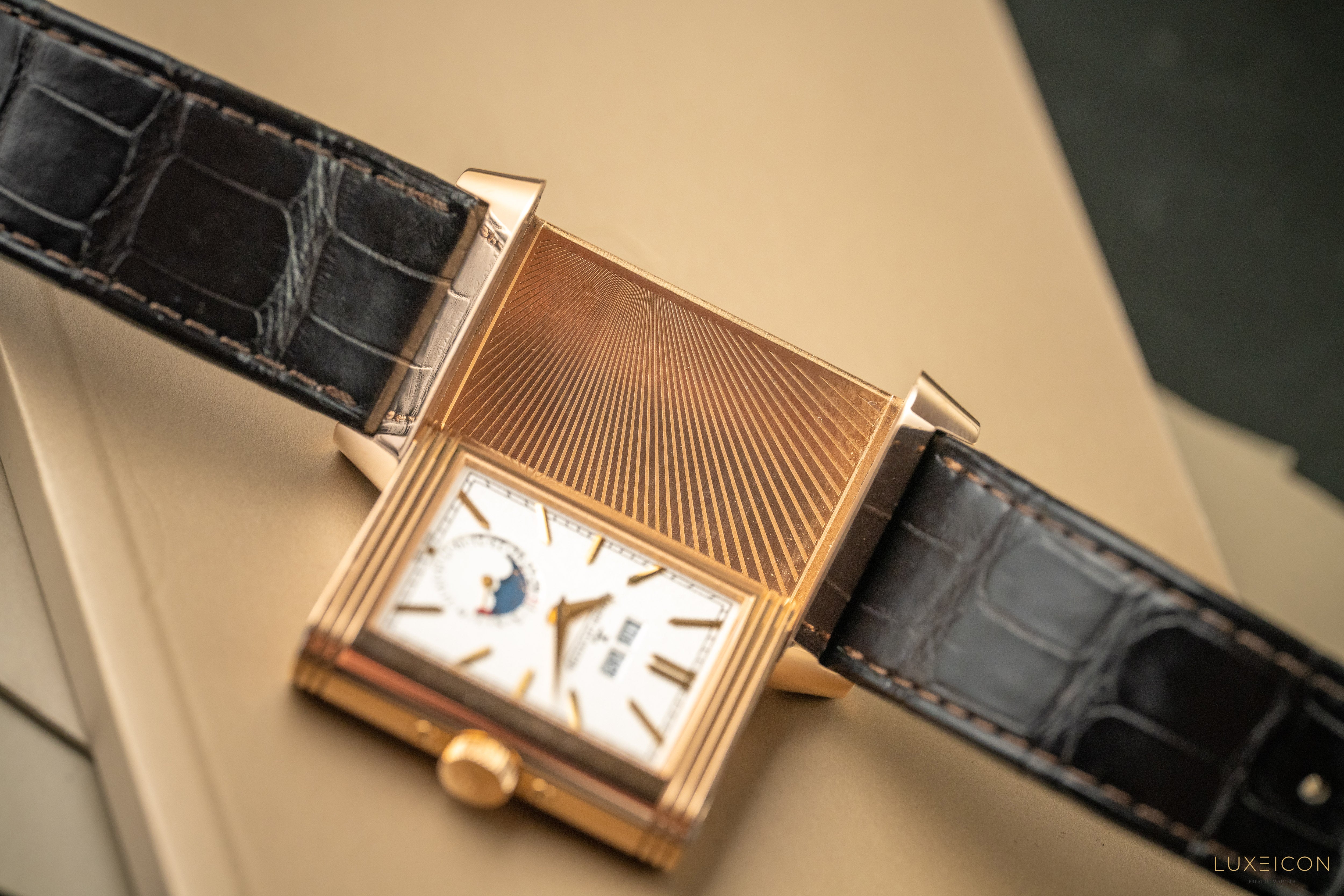 Jaeger-LeCoultre Reverso Tribute Calendar Q3912420 Manual Winding Rose gold