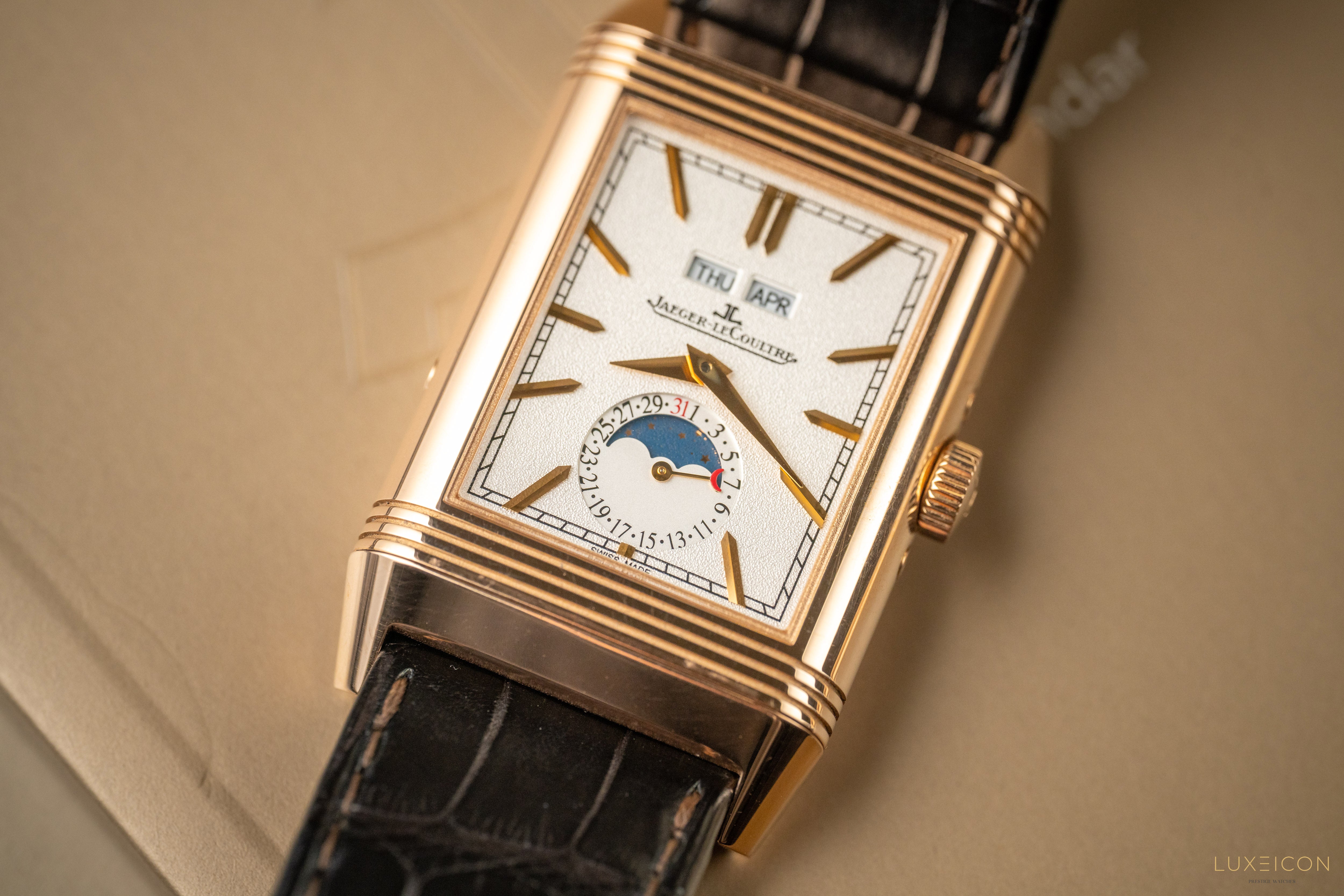 Jaeger-LeCoultre Reverso Tribute Calendar Q3912420 Manual Winding Rose gold
