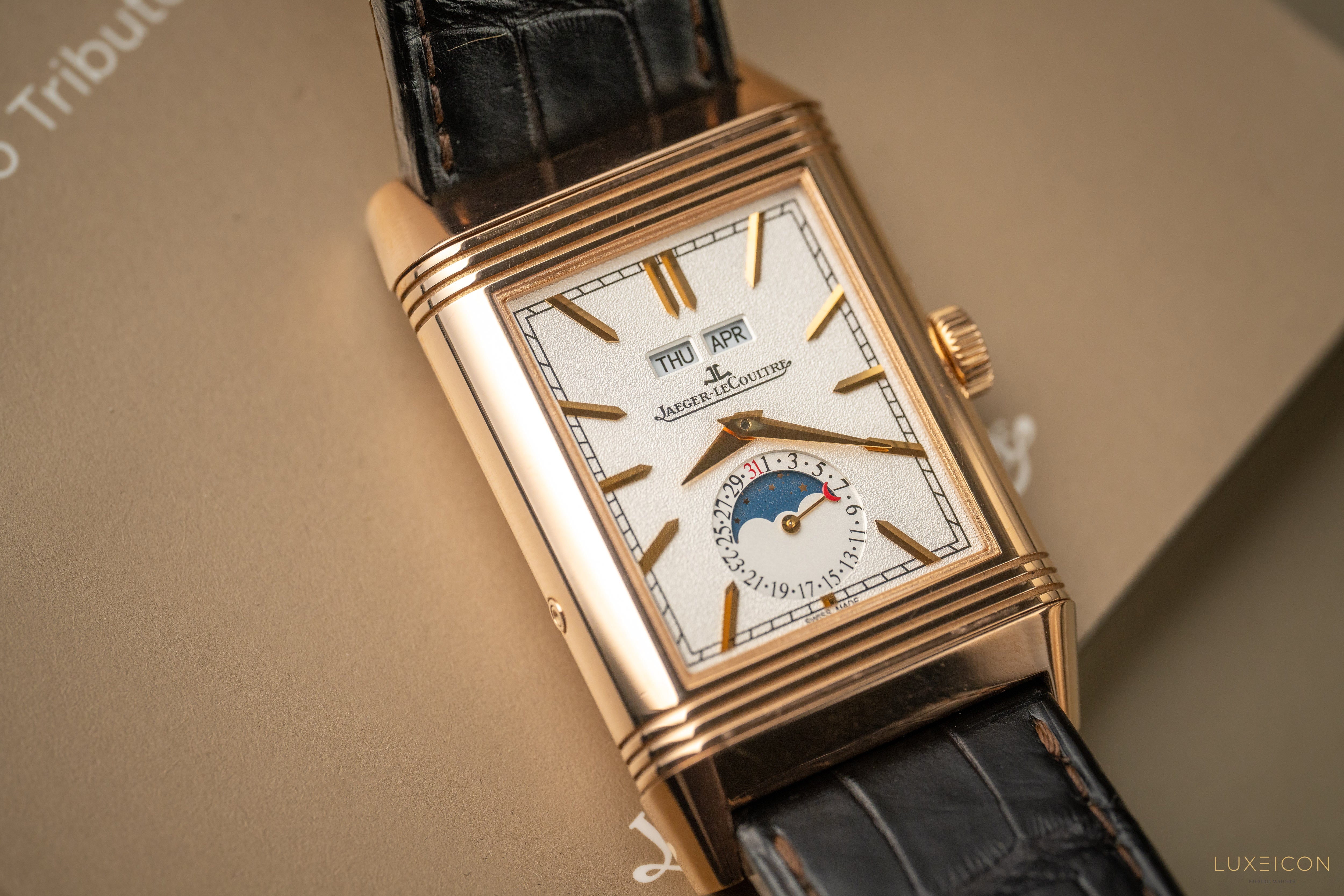 Jaeger-LeCoultre Reverso Tribute Calendar Q3912420 Manual Winding Rose gold