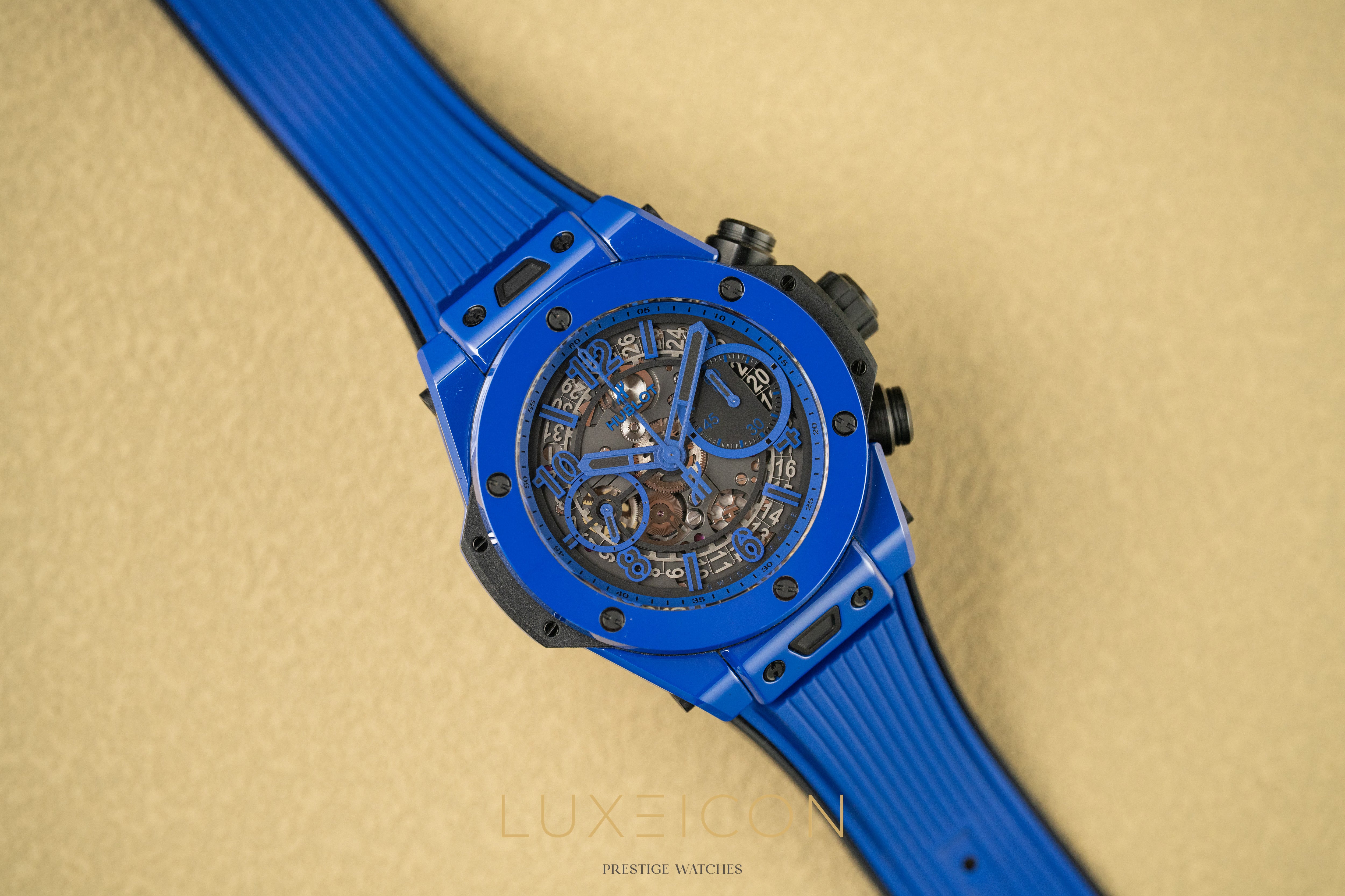 Hublot Big Bang Unico Blue Magic Ceramic 42mm 441.ES.5119.RX Rubber Limited Edition
