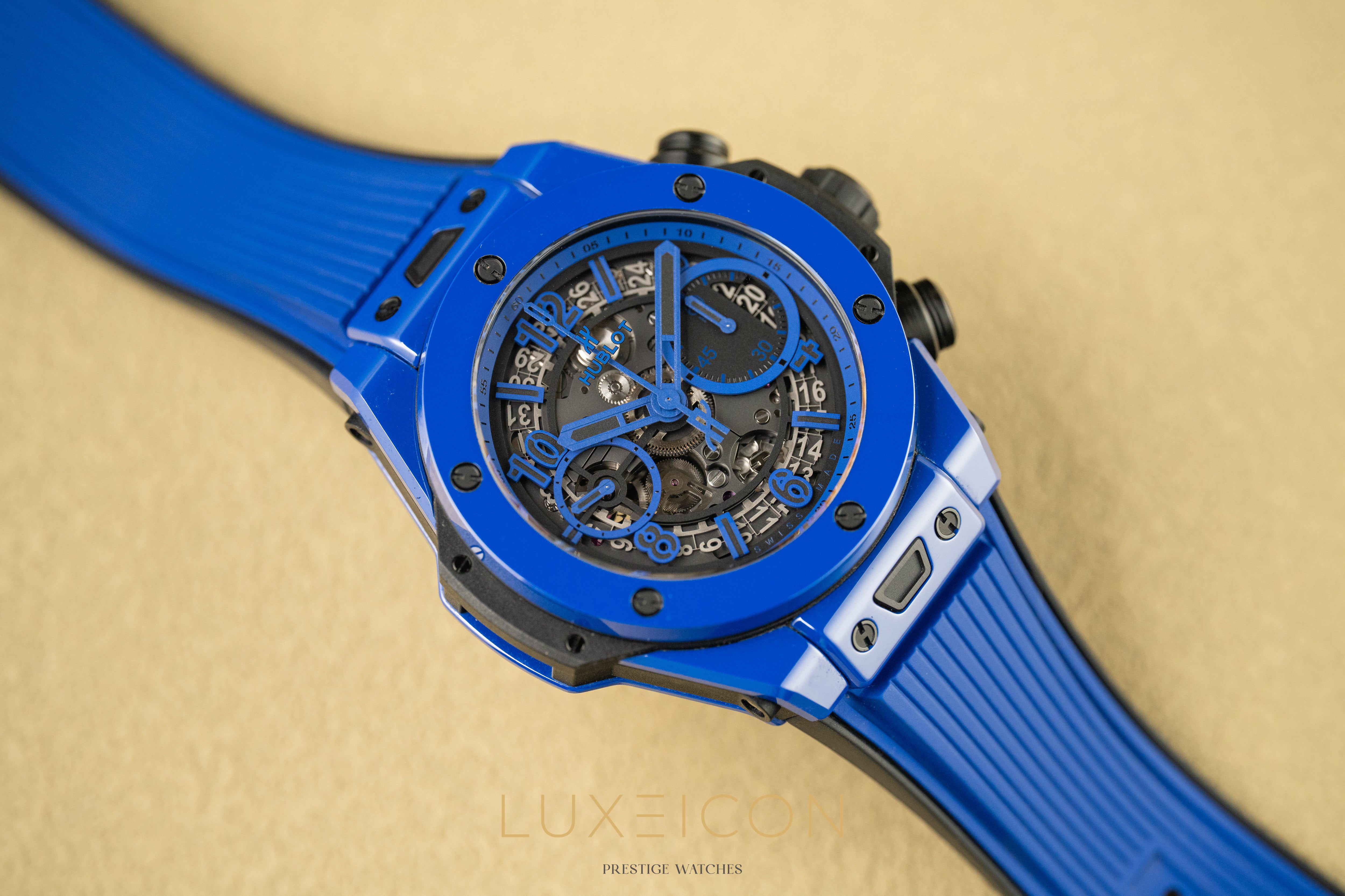 Hublot Big Bang Unico Blue Magic Ceramic 42mm 441.ES.5119.RX Rubber Limited Edition