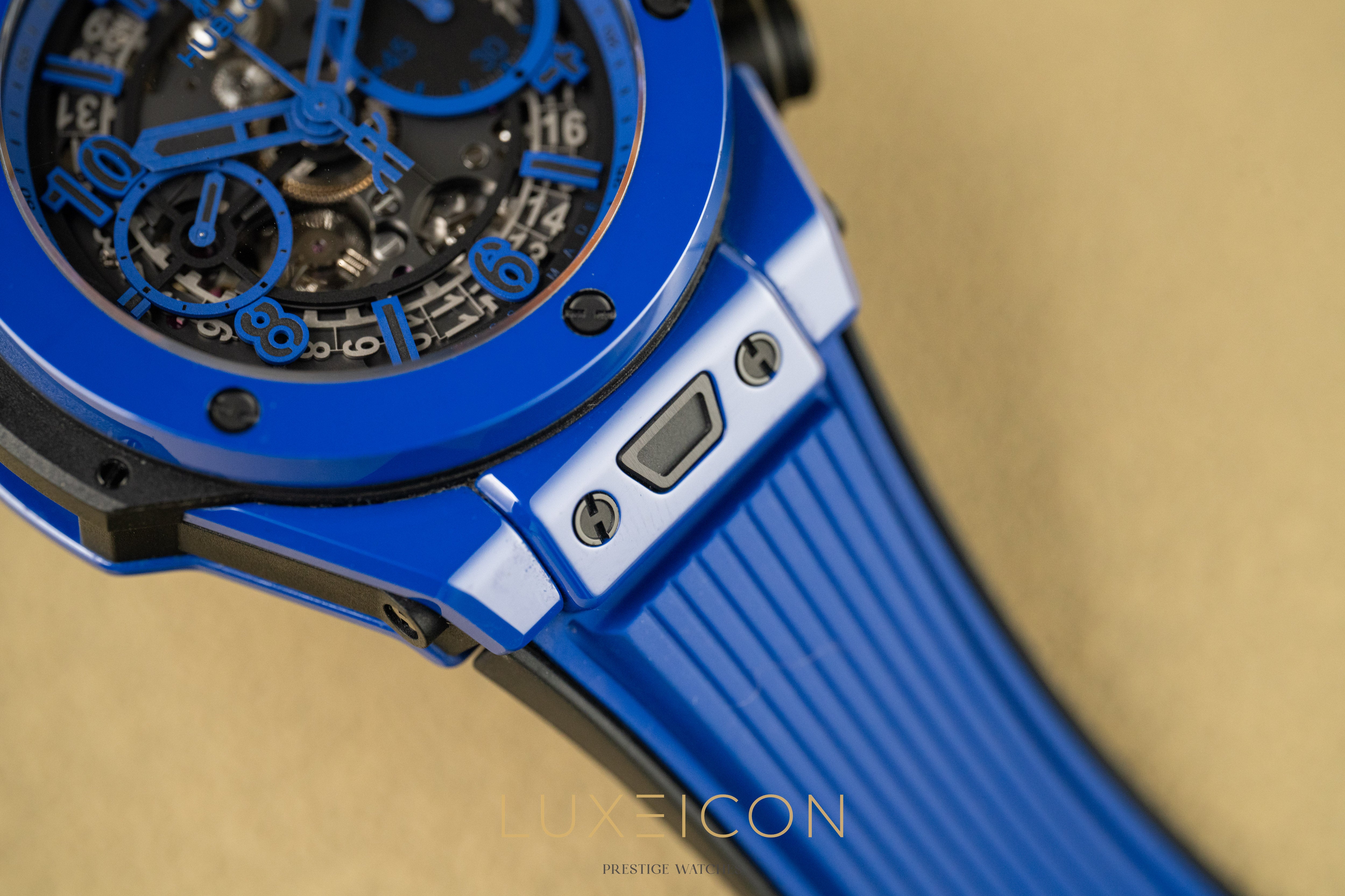 Hublot Big Bang Unico Blue Magic Ceramic 42mm 441.ES.5119.RX Rubber Limited Edition