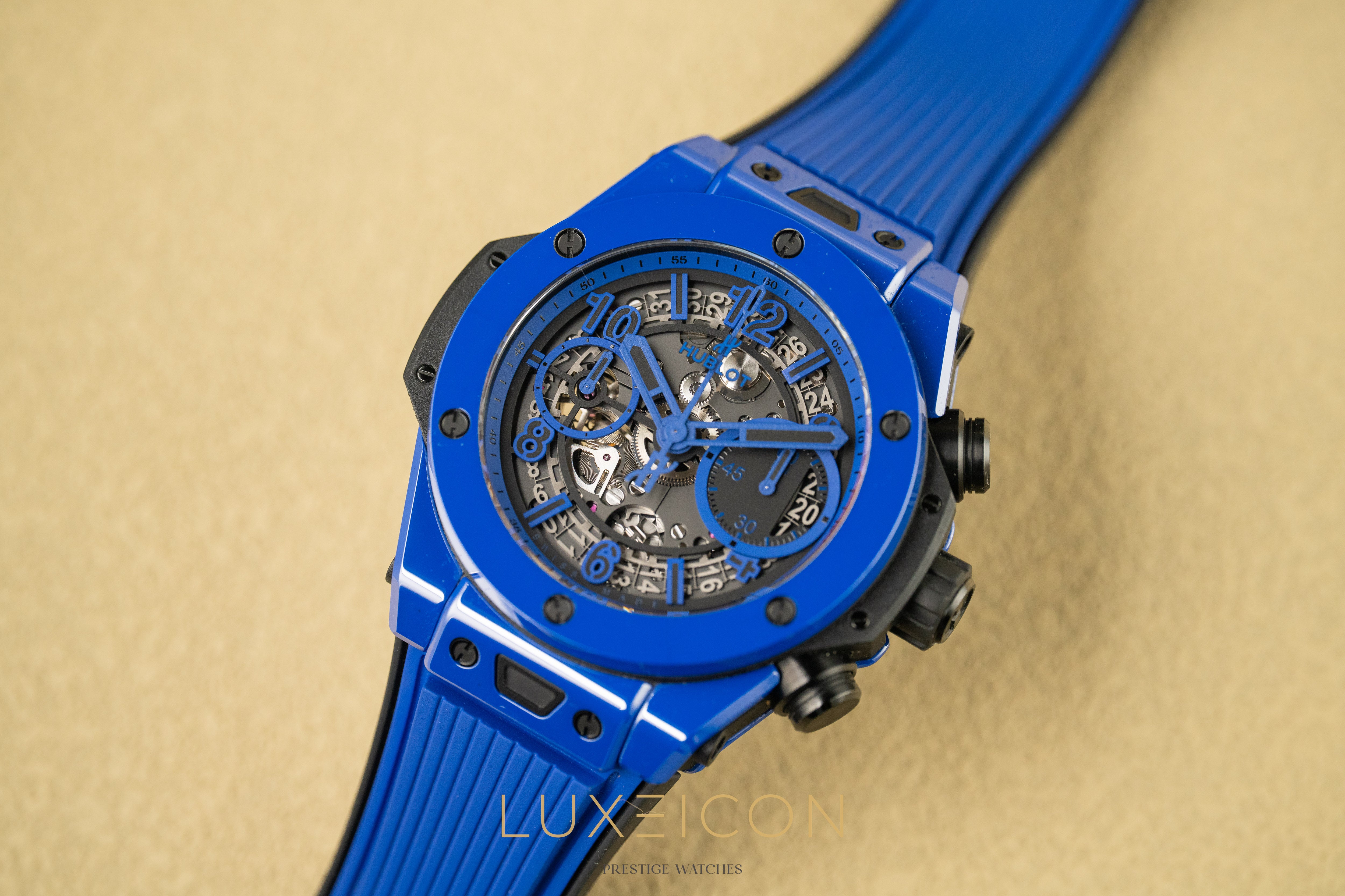 Hublot Big Bang Unico Blue Magic Ceramic 42mm 441.ES.5119.RX Rubber Limited Edition