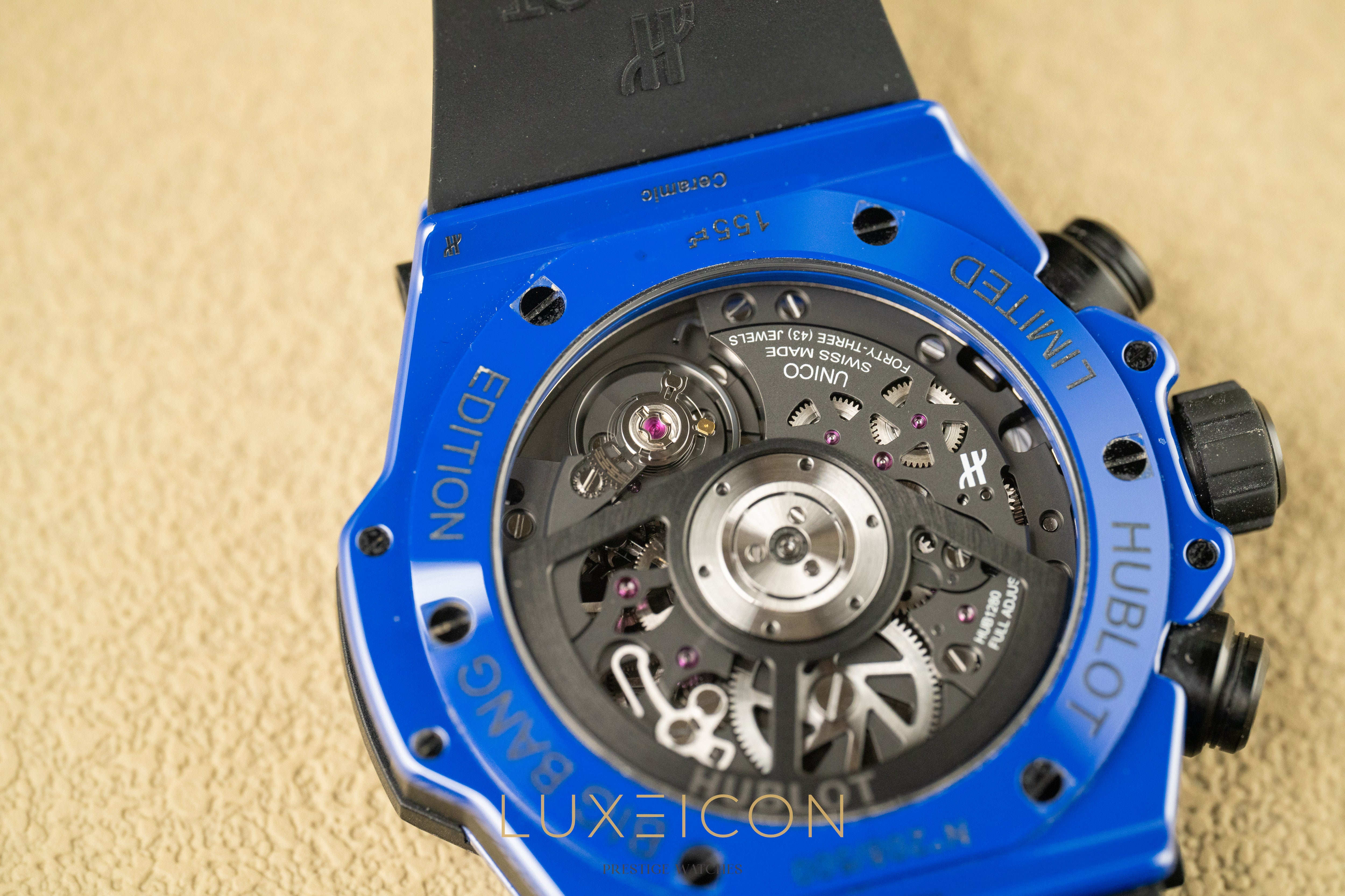 Hublot Big Bang Unico Blue Magic Ceramic 42mm 441.ES.5119.RX Rubber Limited Edition