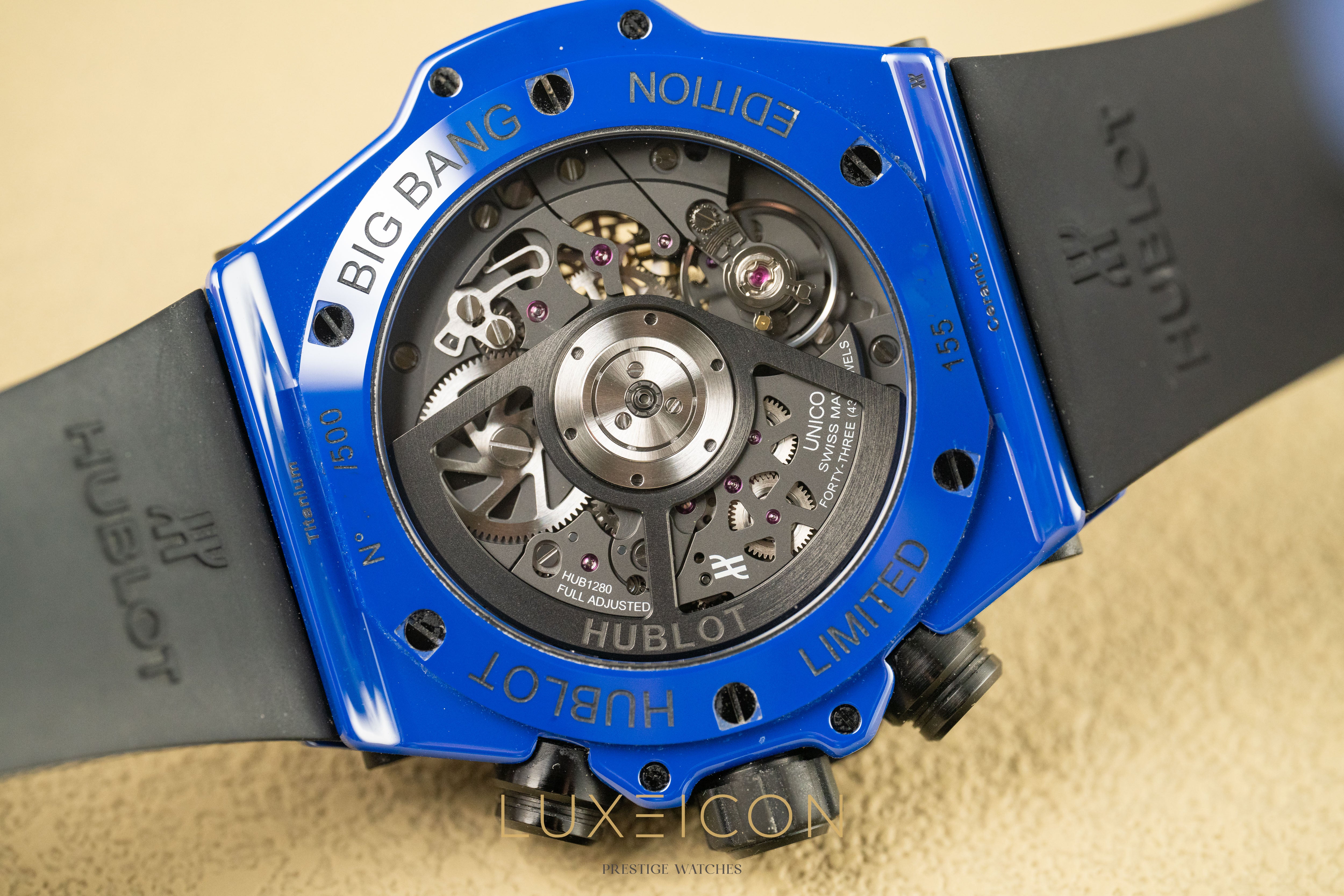 Hublot Big Bang Unico Blue Magic Ceramic 42mm 441.ES.5119.RX Rubber Limited Edition