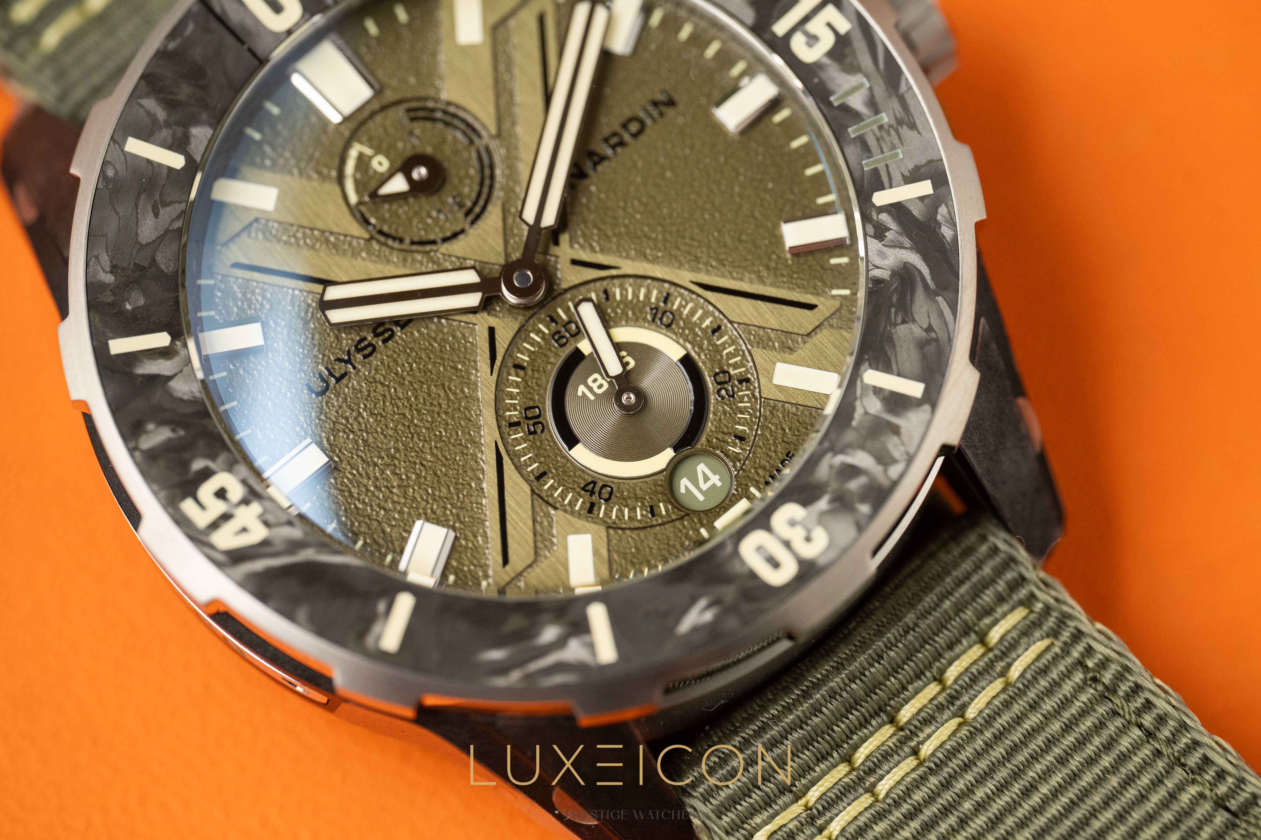 Ulysse Nardin Marine 1183-170-8A/0A Diver NET OPS SS Green Dial 2026 Unworn