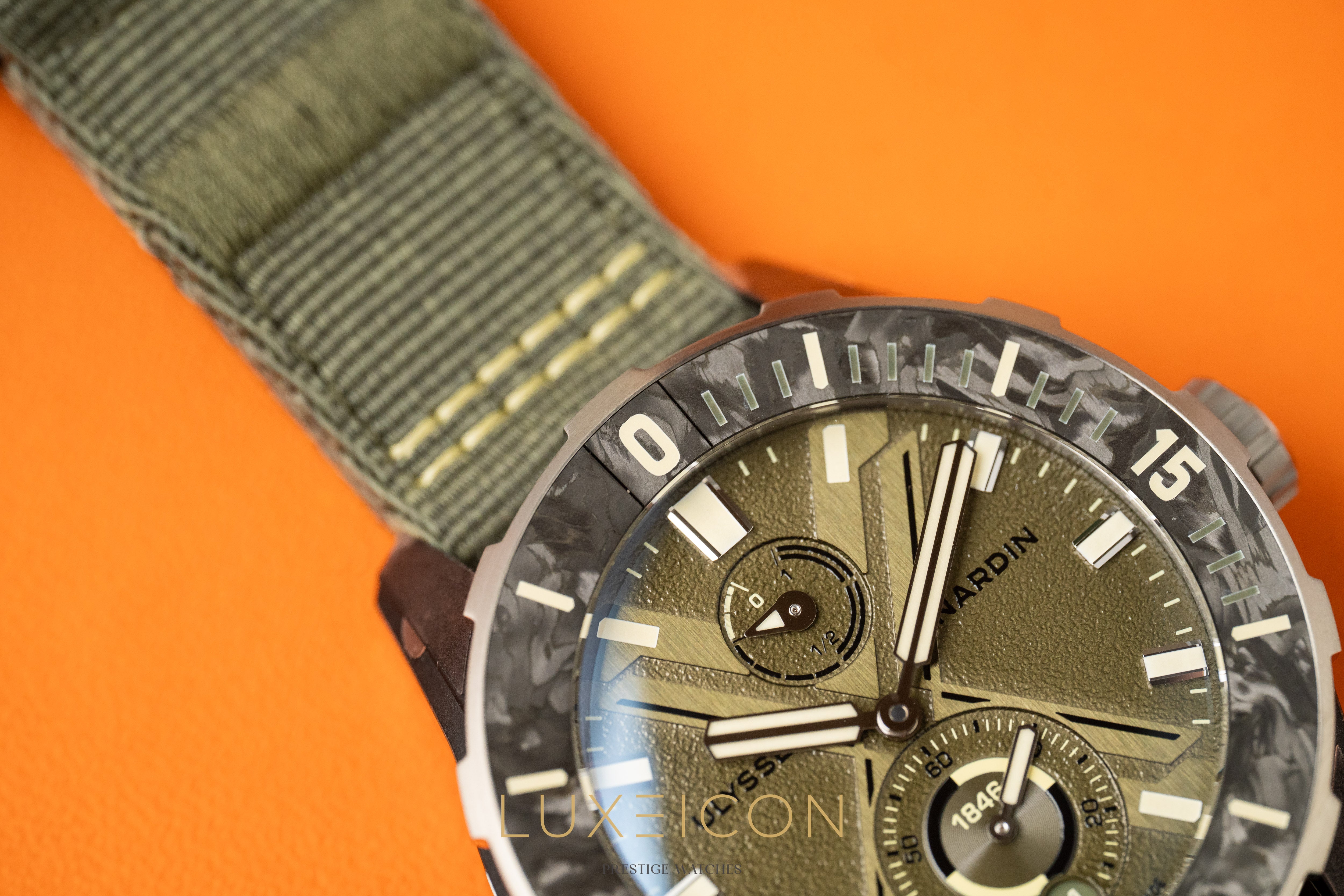 Ulysse Nardin Marine 1183-170-8A/0A Diver NET OPS SS Green Dial 2026 Unworn