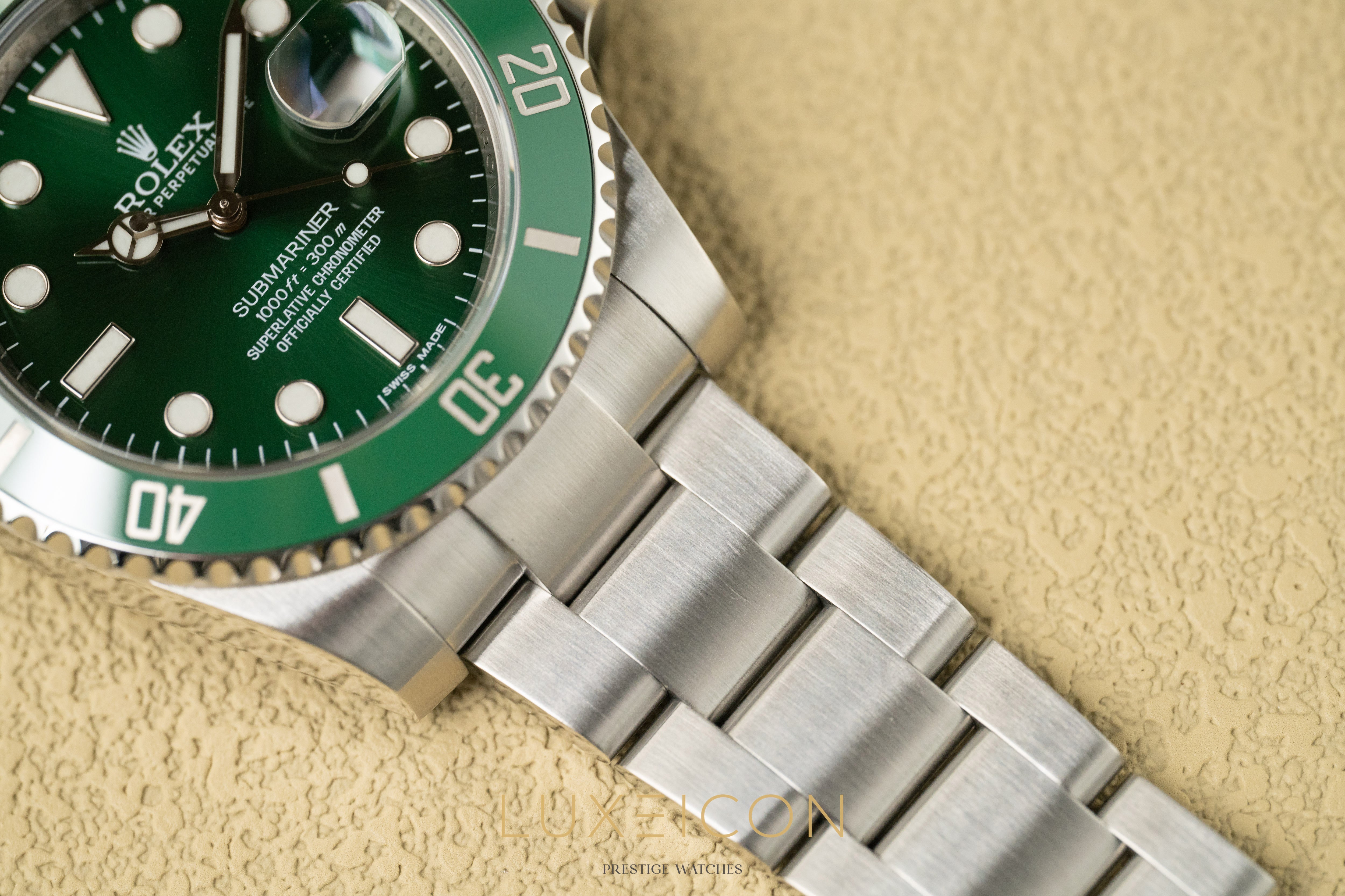 Rolex Submariner Date HULK Green 40mm Ceramic Stainless 116610LV 2013
