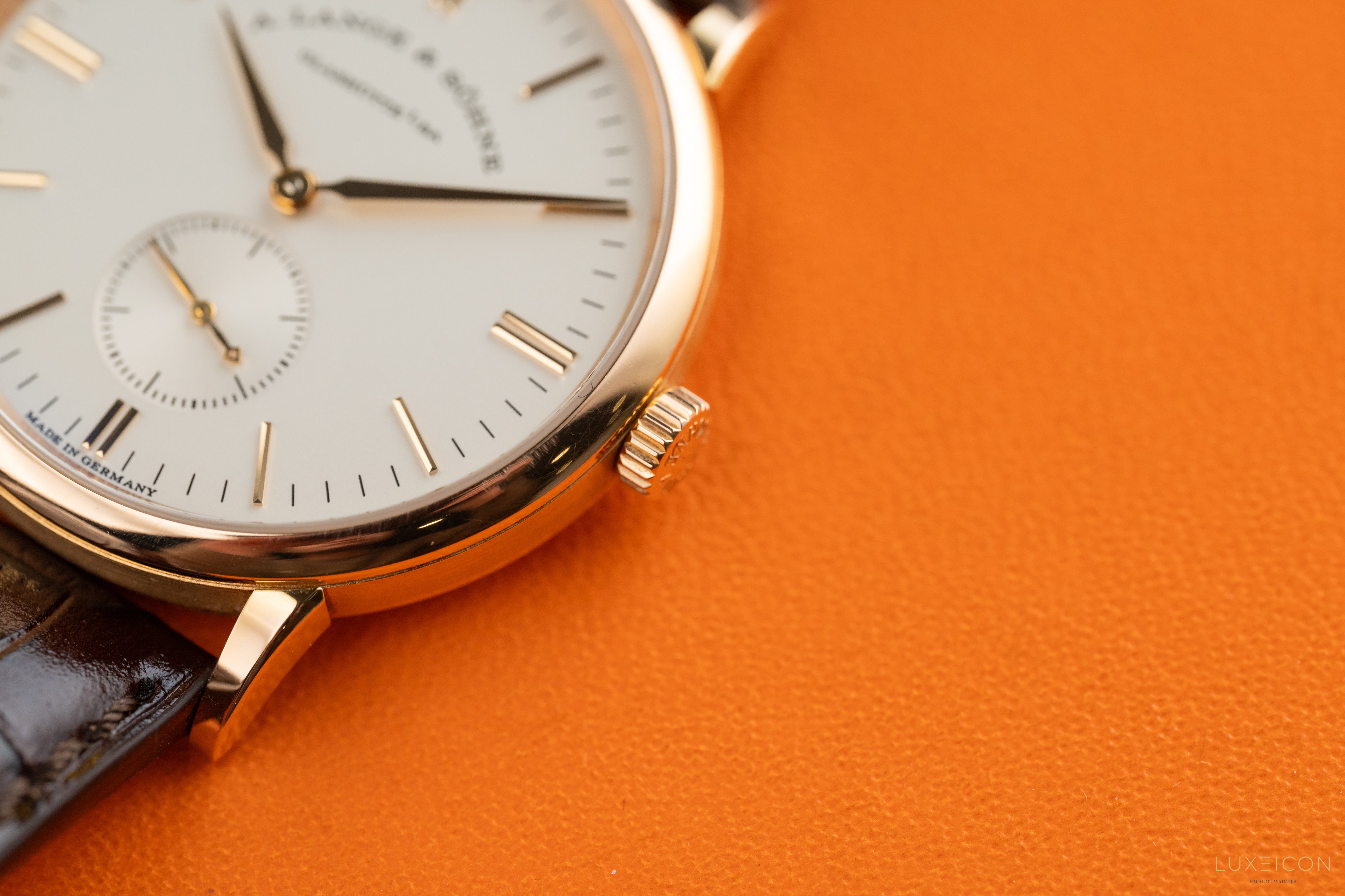 A. Lange & Söhne Saxonia Rose Gold Silver Dial 219.032 2018