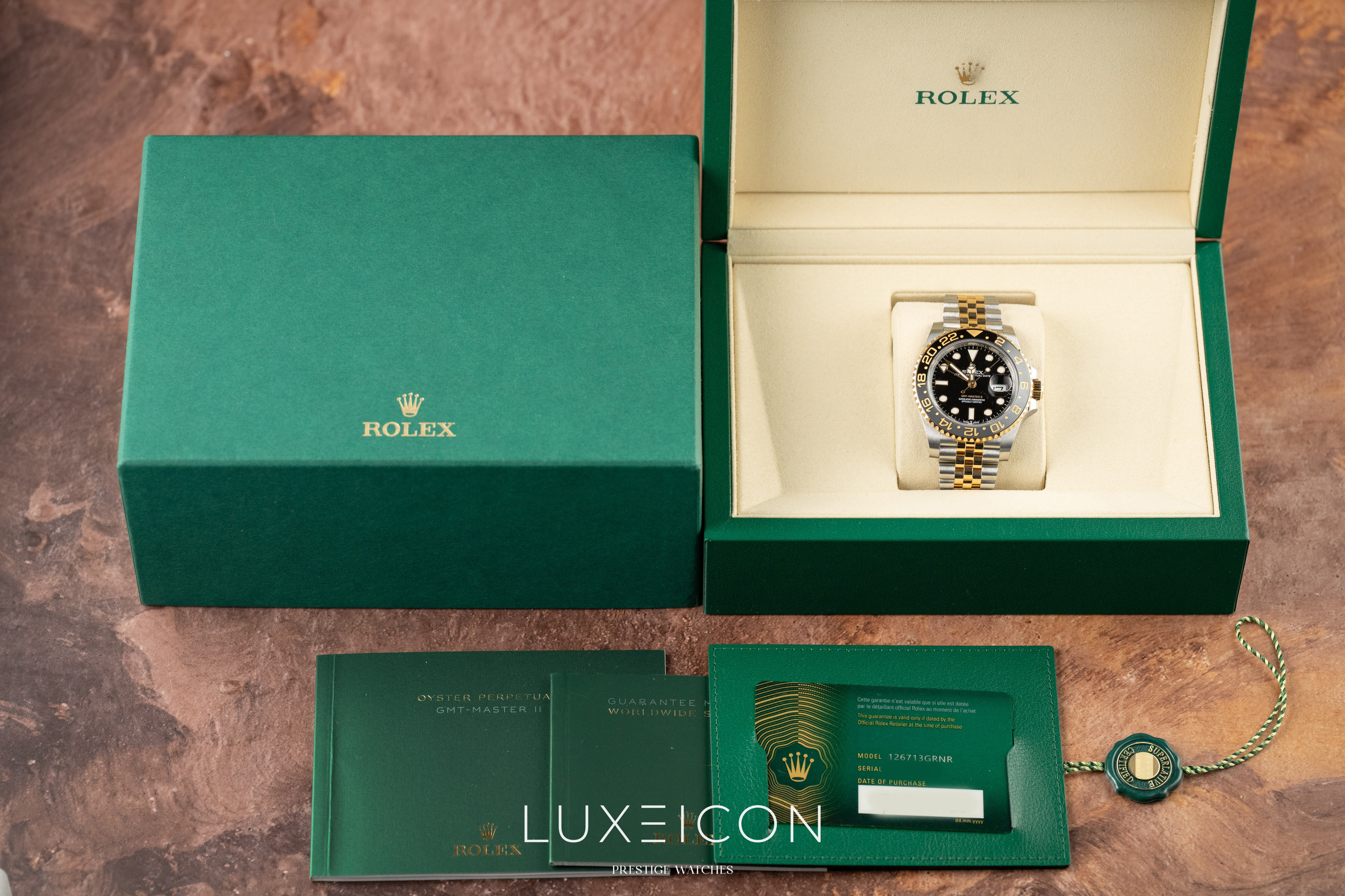 Rolex GMT-Master II Zombie Bumblebee 126713GRNR Two Tone Jubilee 2026