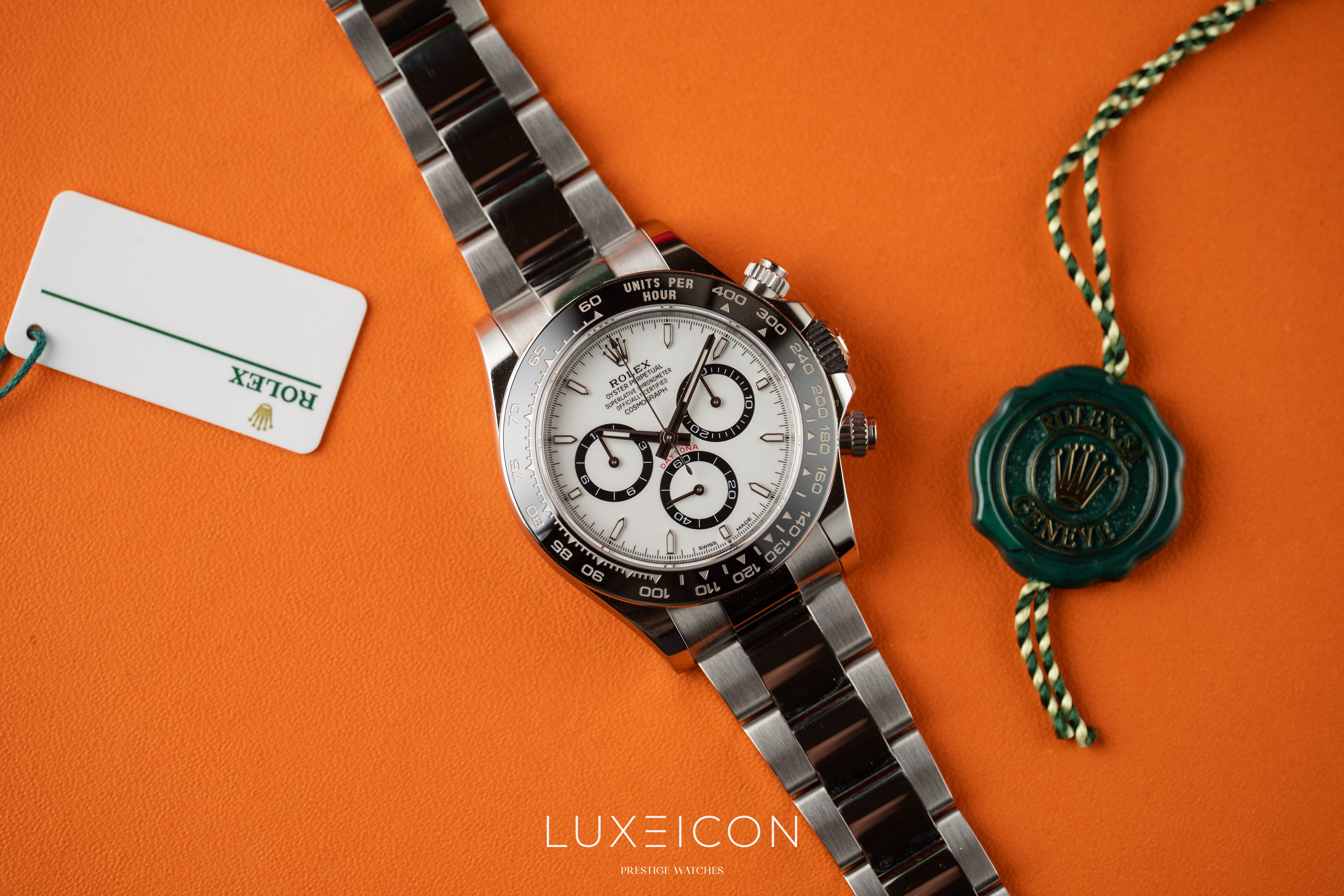 Rolex Daytona Cosmograph White Dial Ceramic Bezel Panda 40mm 126500LN