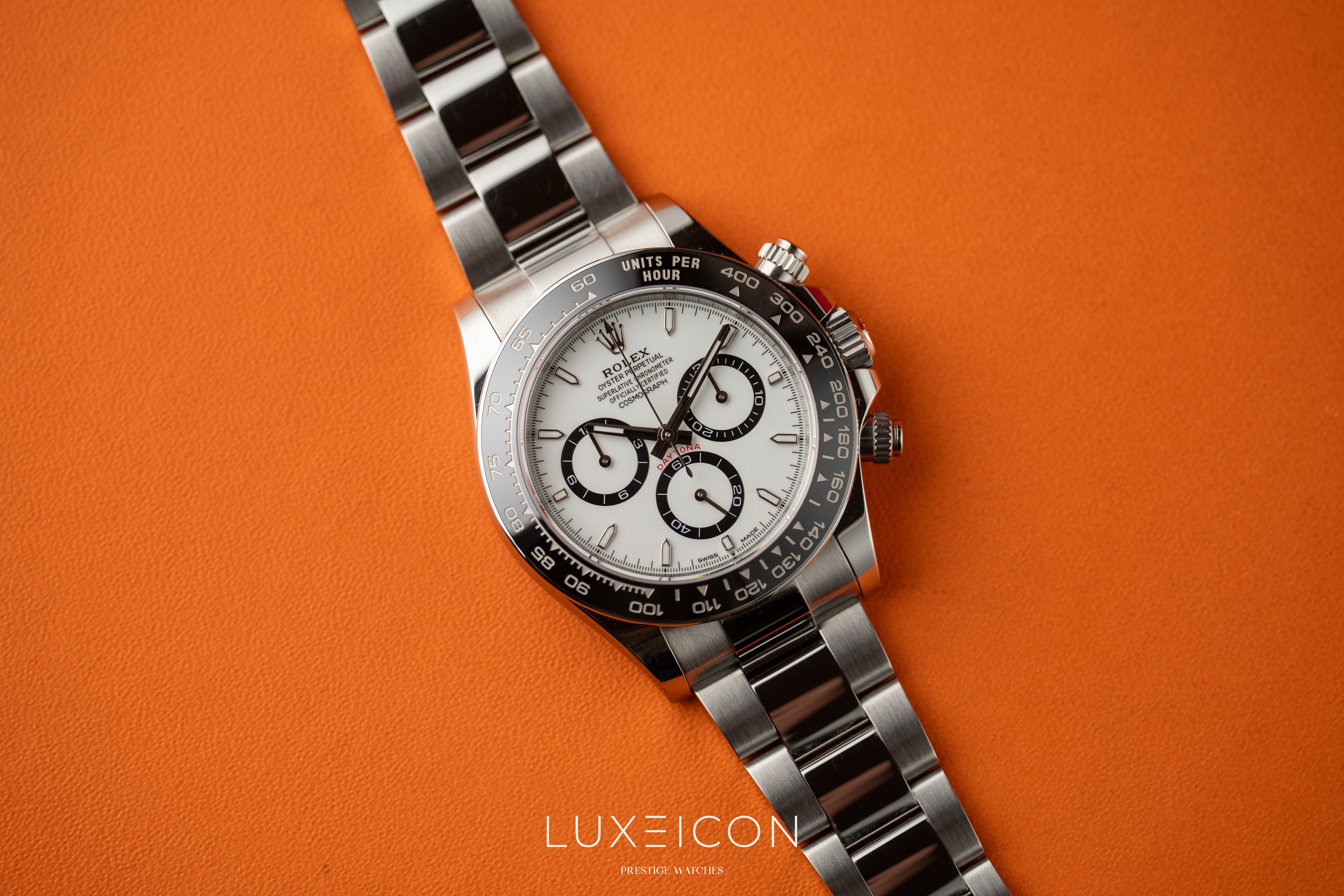 Rolex Daytona Cosmograph White Dial Ceramic Bezel Panda 40mm 126500LN