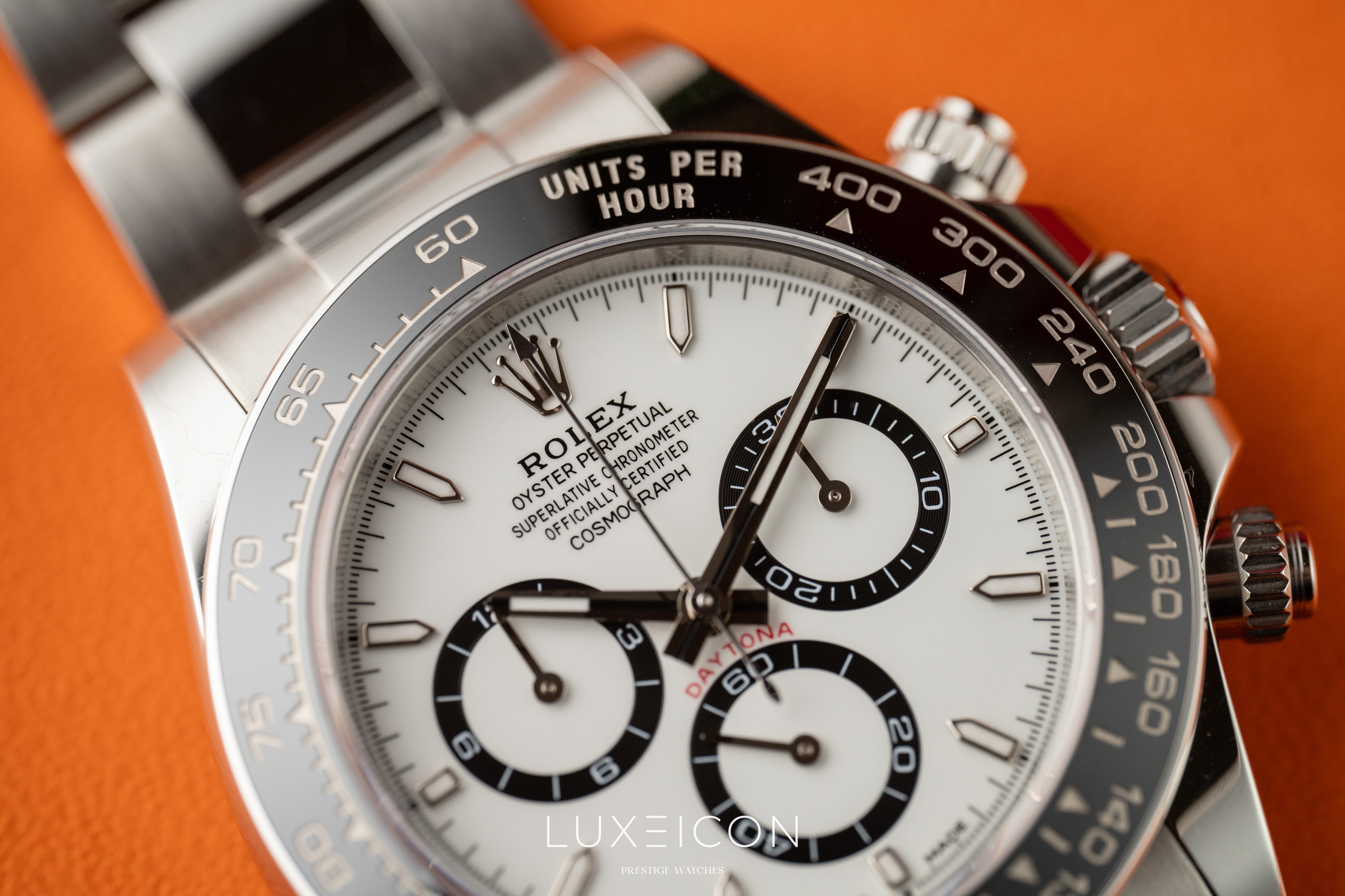 Rolex Daytona Cosmograph White Dial Ceramic Bezel Panda 40mm 126500LN