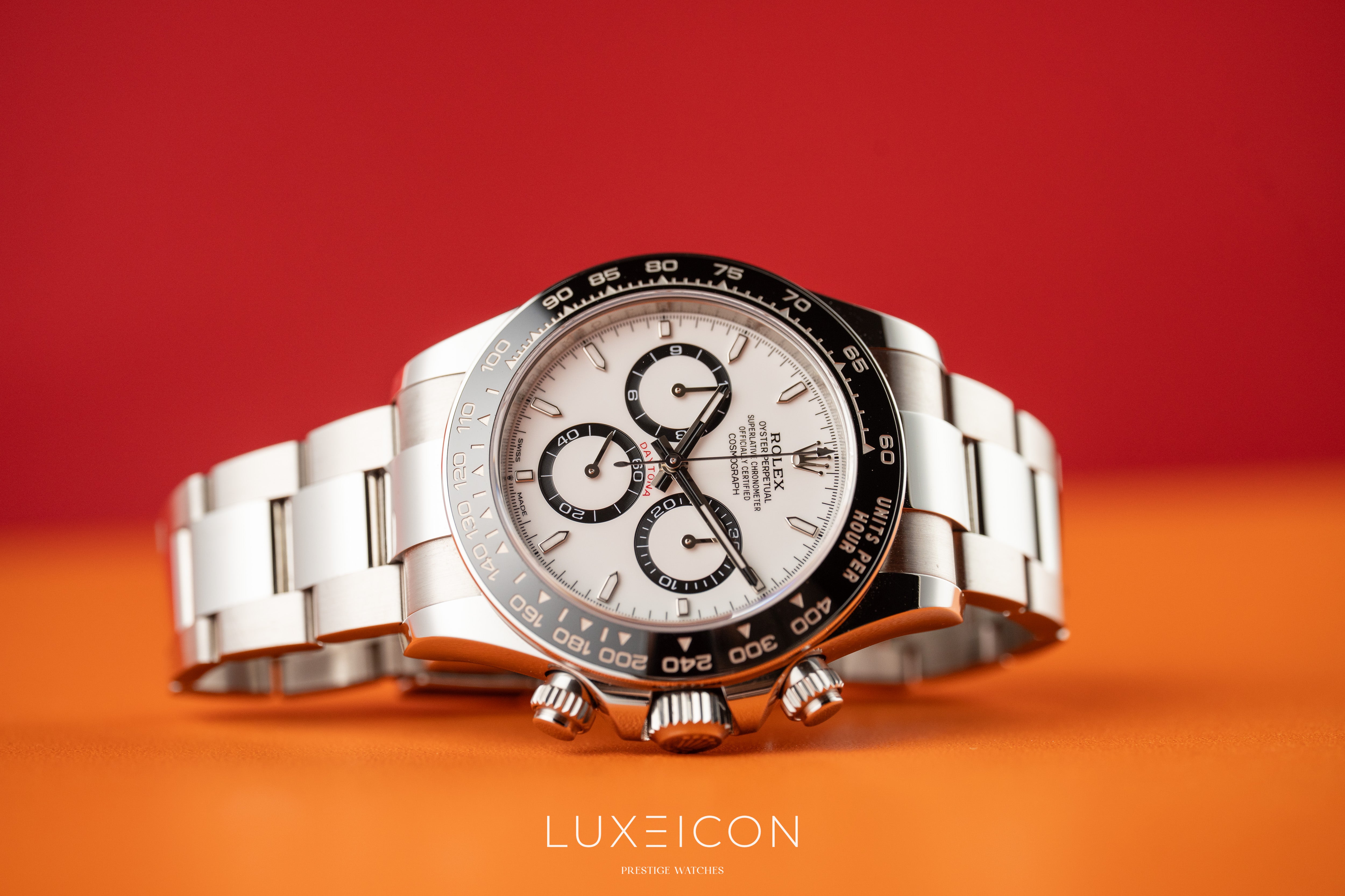 Rolex Daytona Cosmograph White Dial Ceramic Bezel Panda 40mm 126500LN