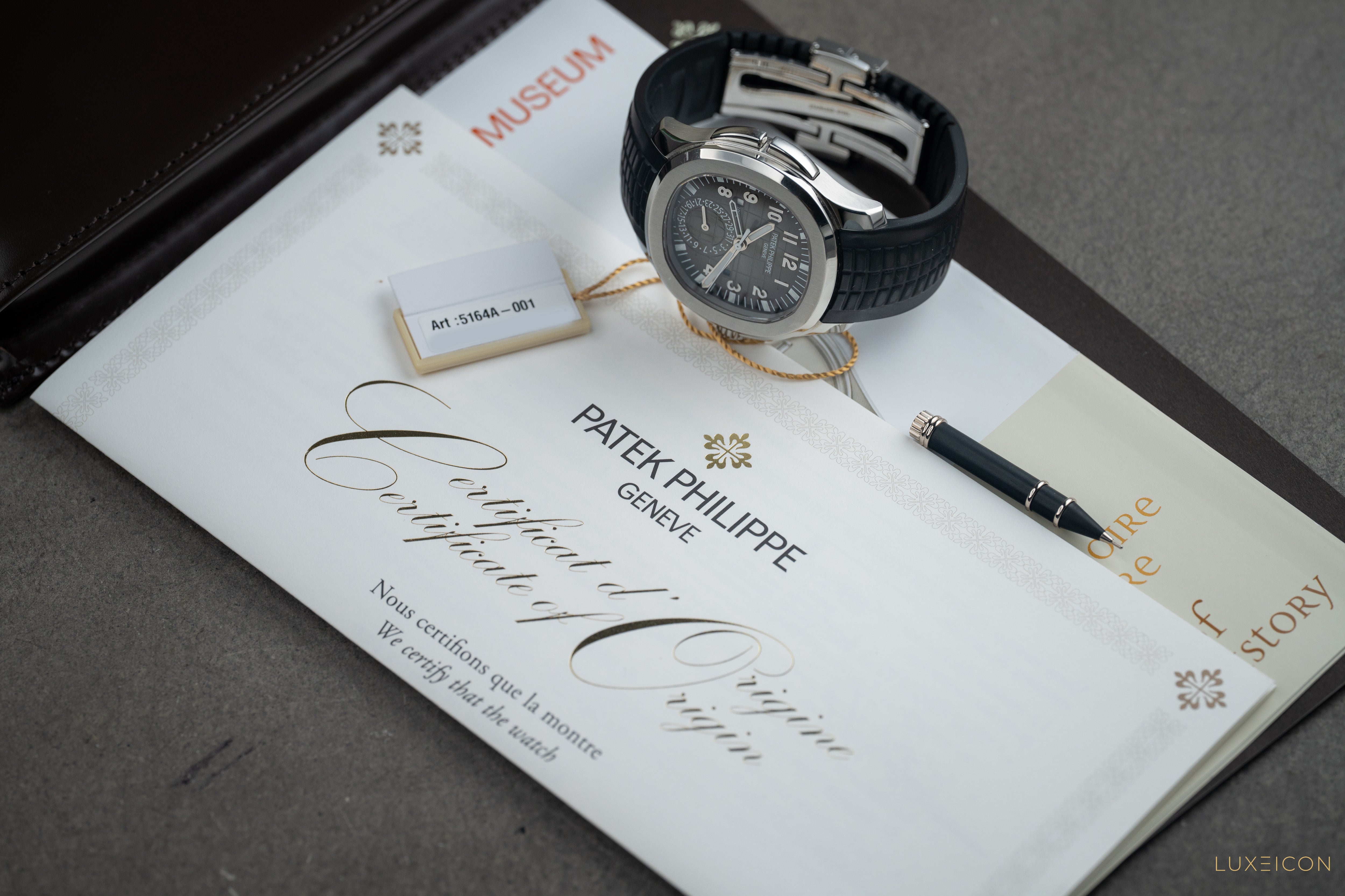 Patek Philippe Aquanaut Travel Time Steel Black Dial Dual Time Zone 5164A-001 2020
