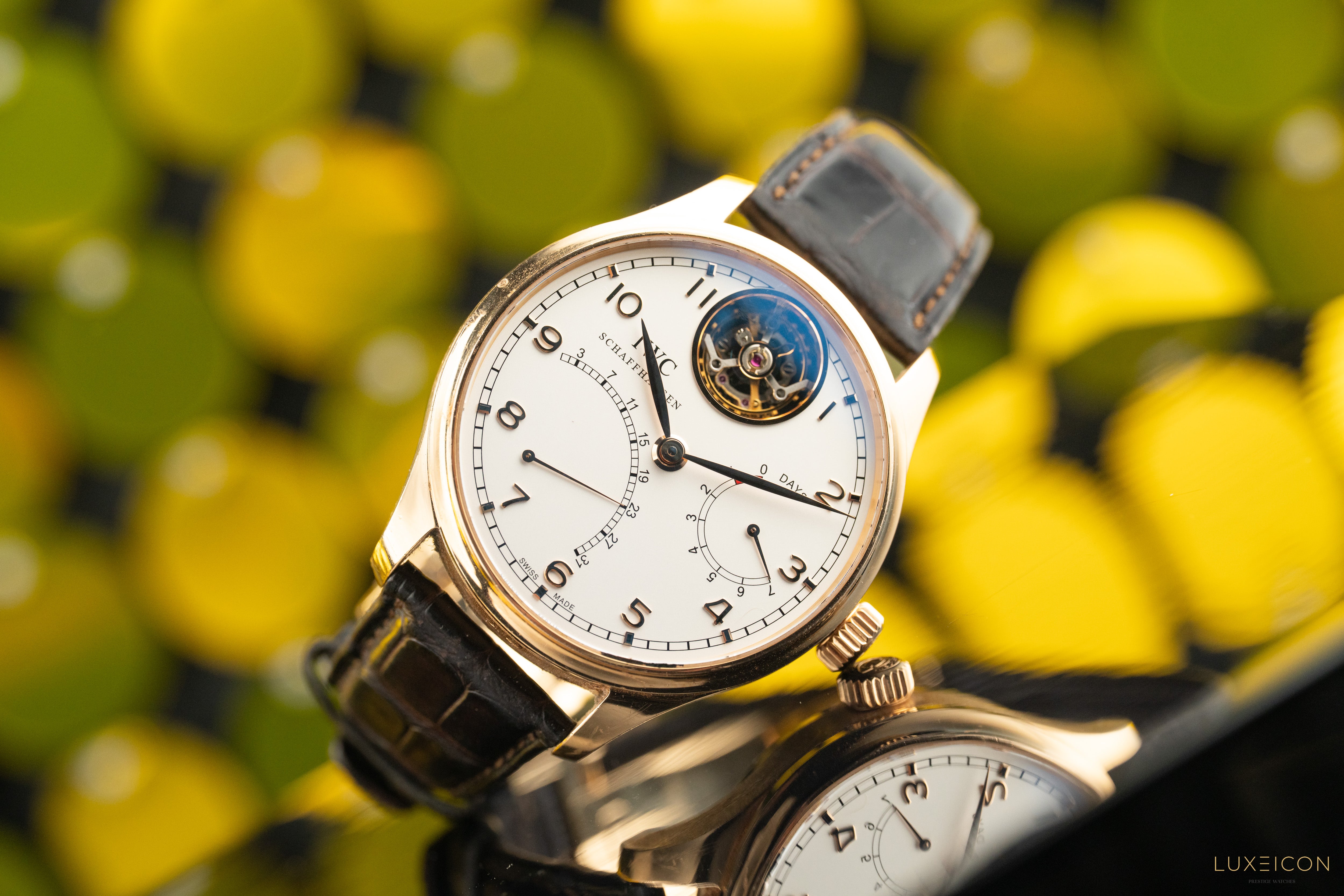 IWC Portuguese Tourbillon Limited to 500 rose gold automatic watch 44MM