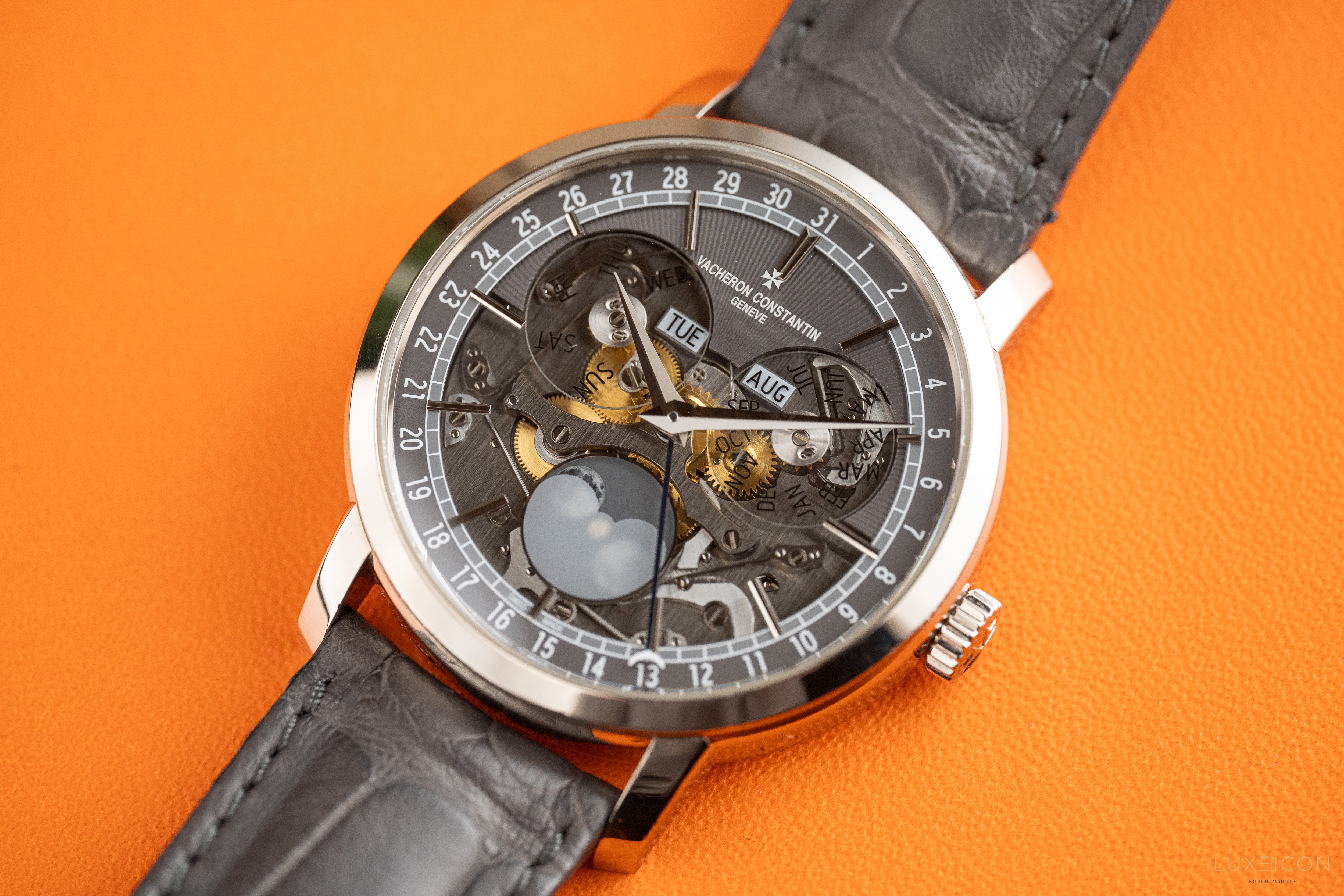 Vacheron Constantin Traditionnelle White Gold Complete Calendar Openface 4020T/000G-B655