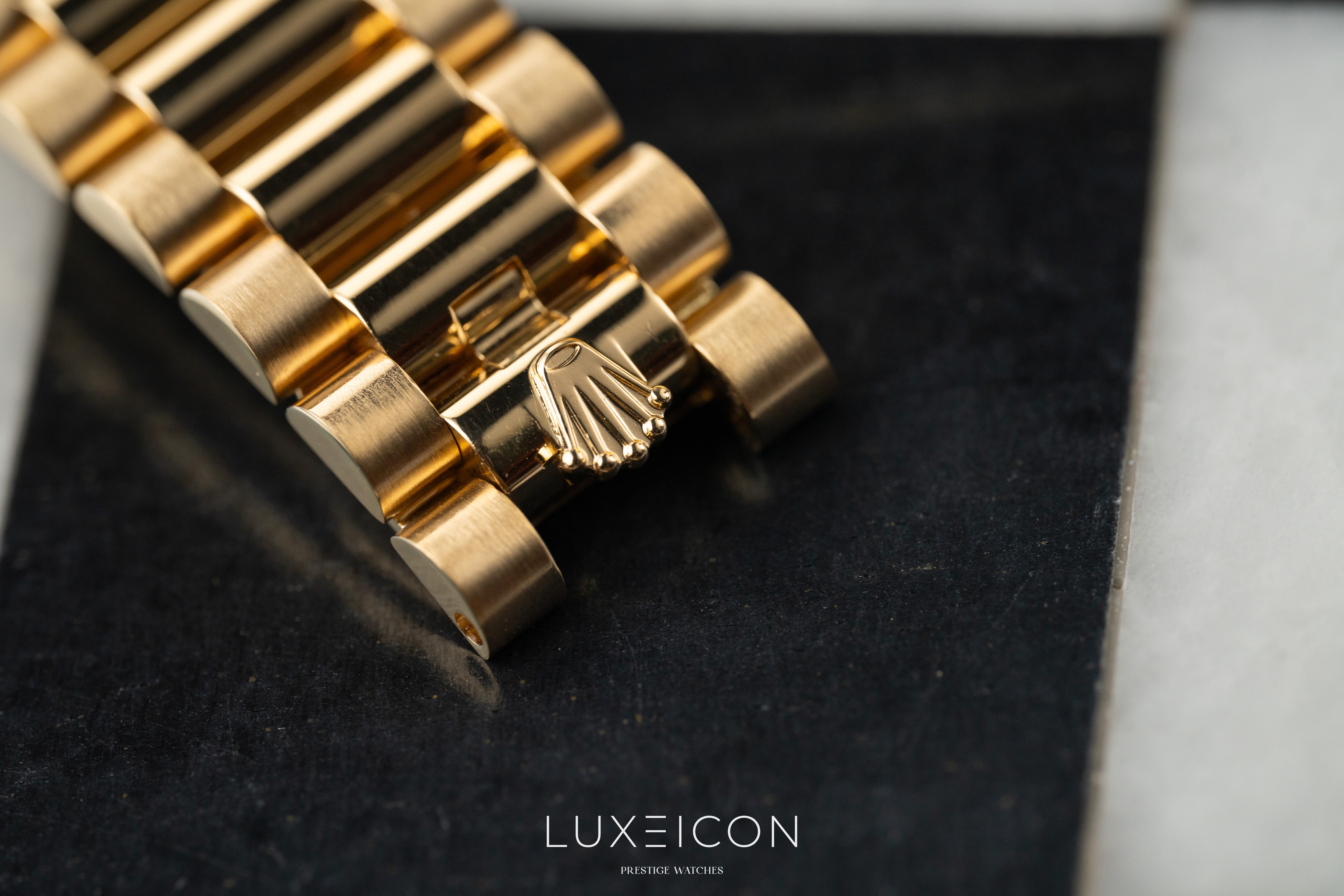 Rolex Day-Date 36 18k Yellow Gold President Champagne Index Dial 2025