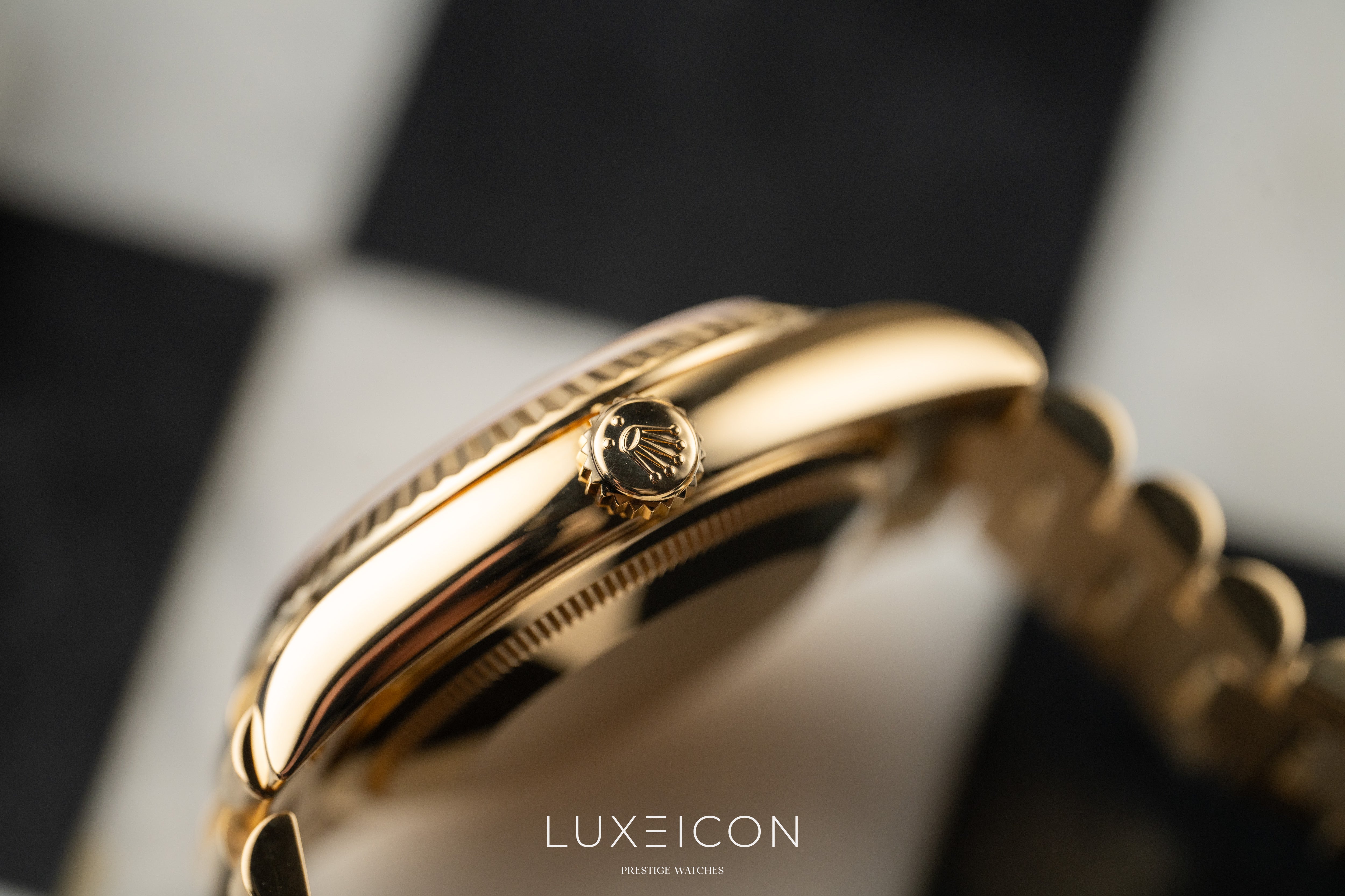 Rolex Day-Date 36 18k Yellow Gold President Champagne Index Dial 2025