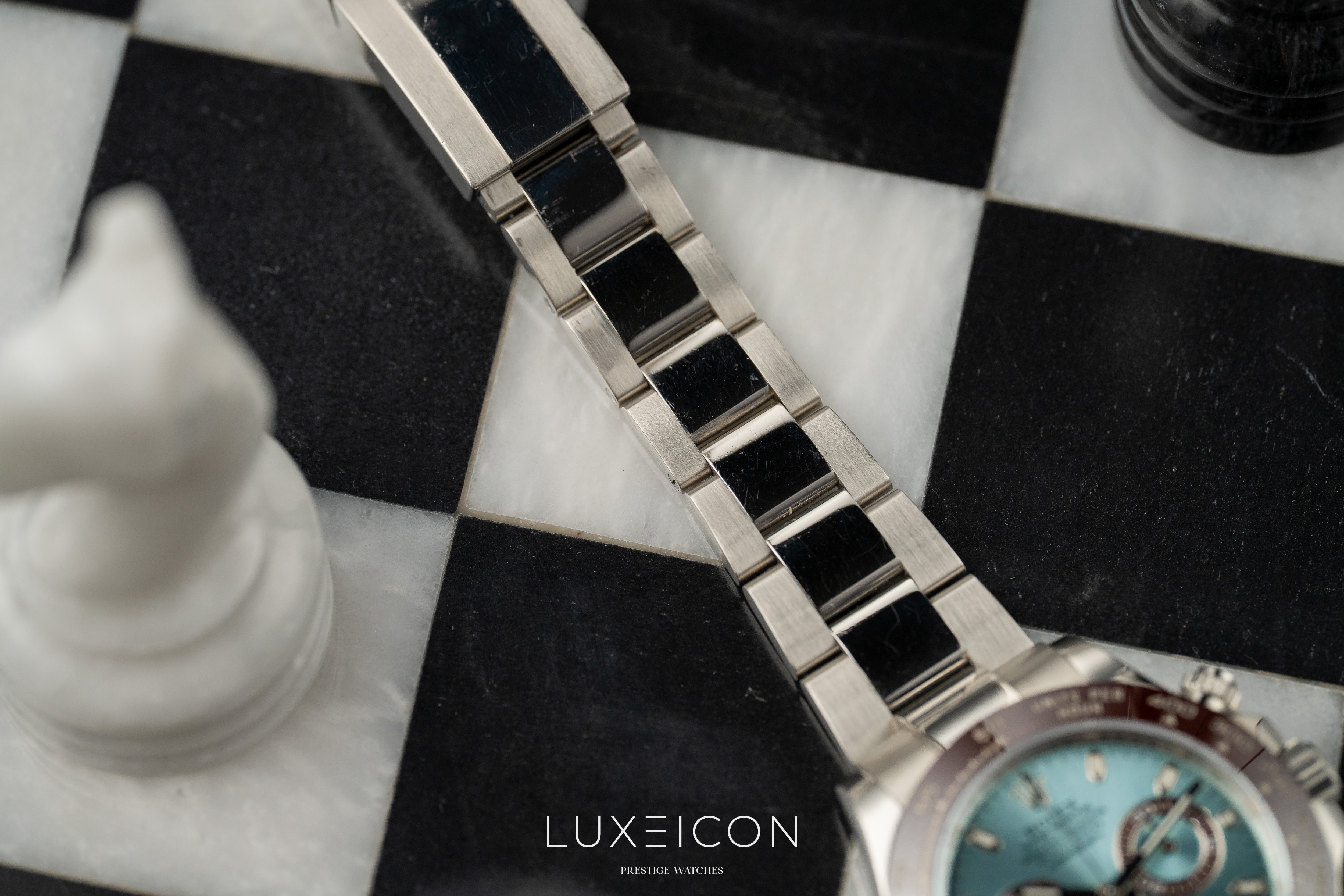 Rolex Cosmograph Daytona Platinum Ice Blue Index Dial 40mm 116506