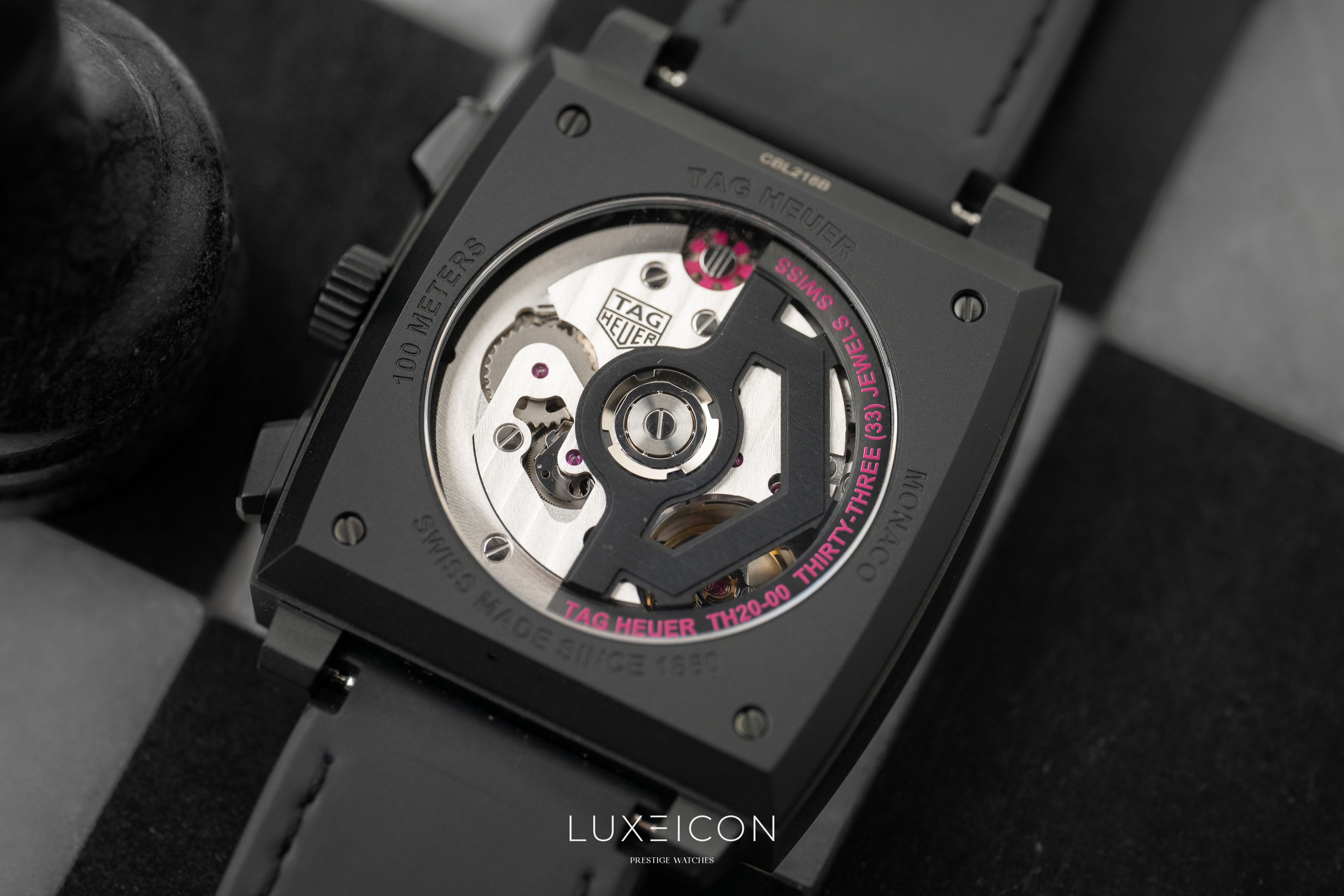 TAG Heuer Monaco Chronograph DLC Pink Dial Titanium Automatic